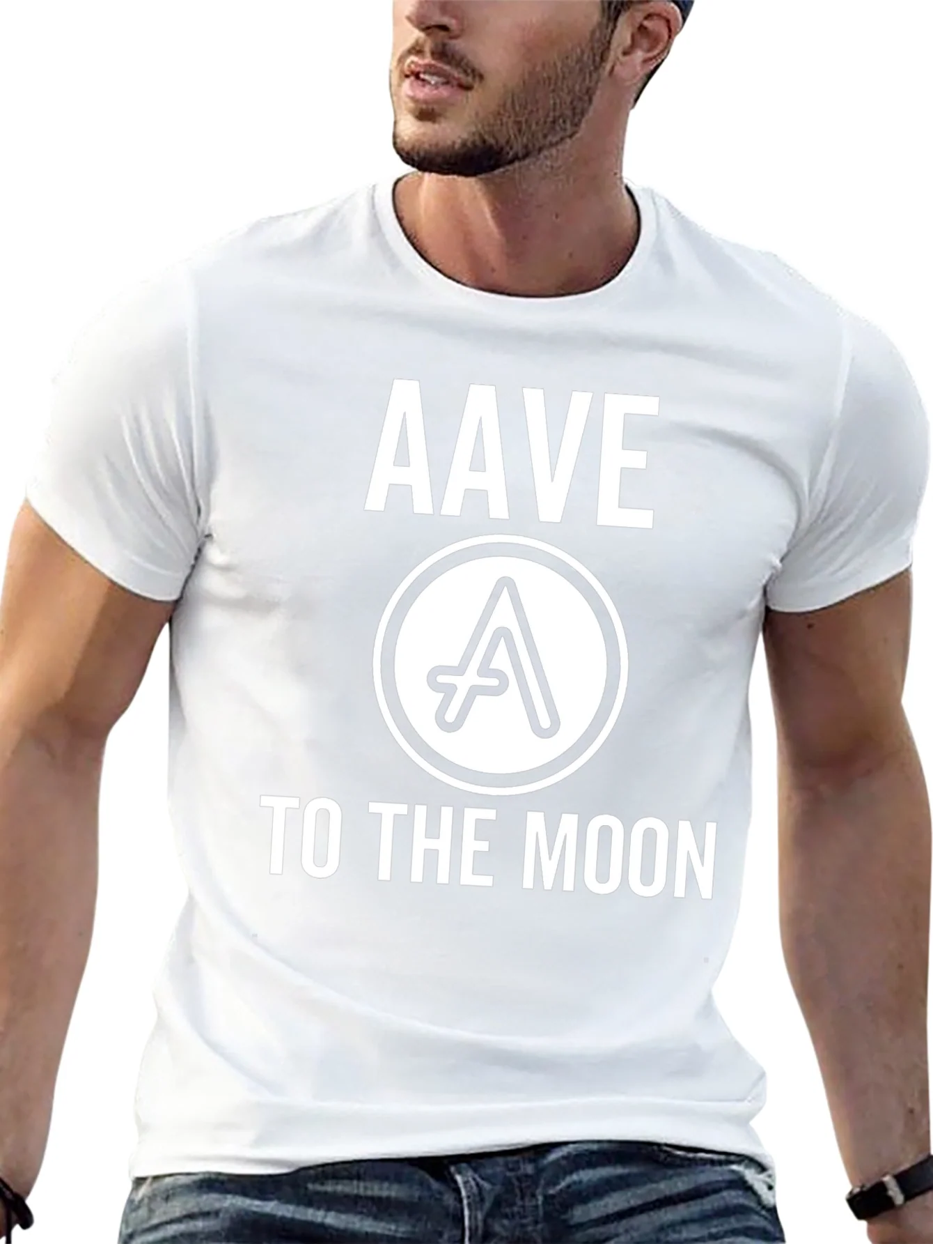 Camiseta Negra Aave: ?A la Luna!