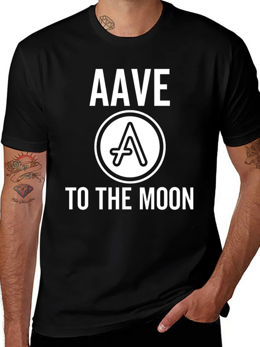 Camiseta Negra Aave: ?A la Luna!