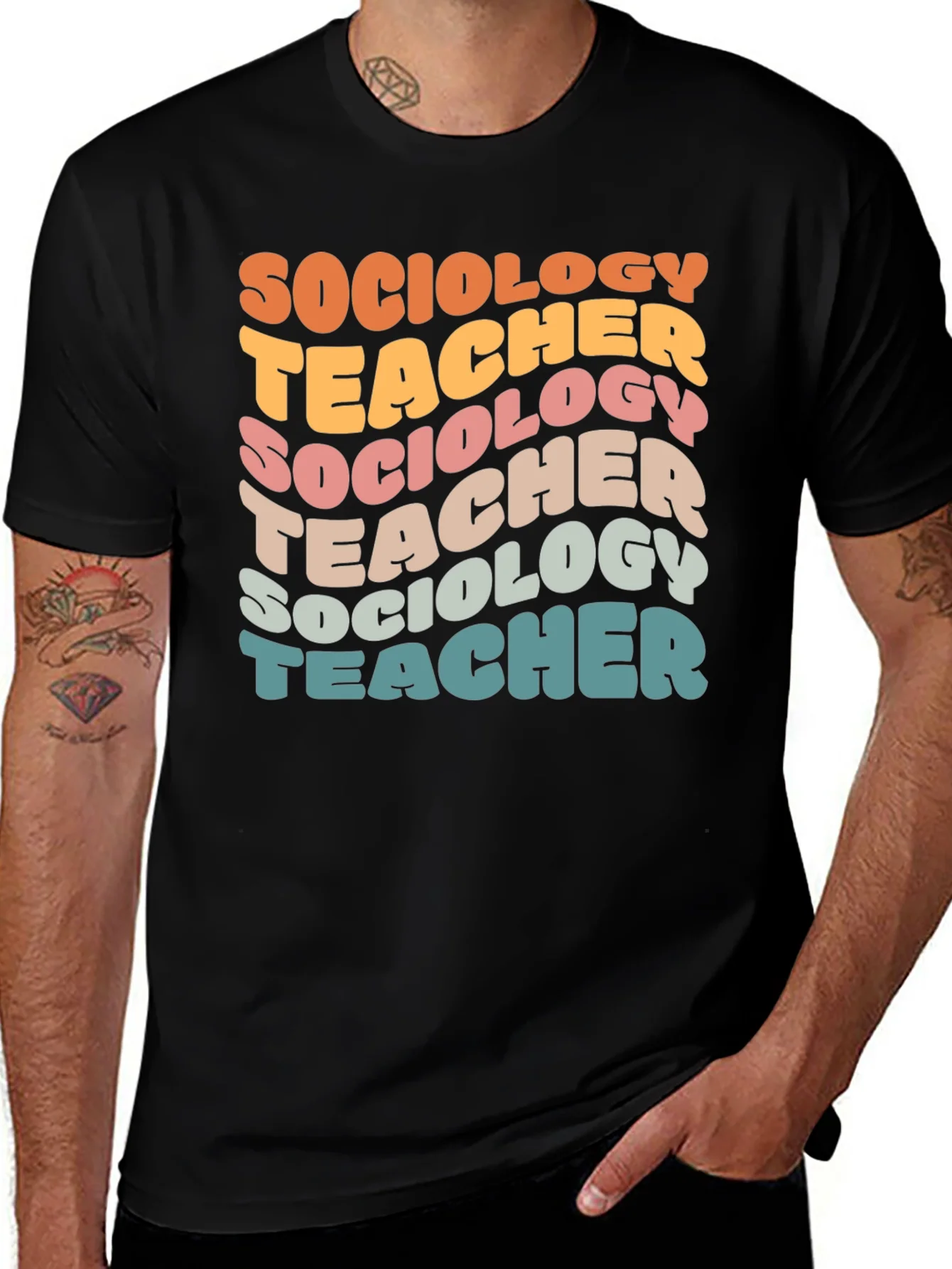 Camiseta Sociolog¨ªa Profesor Retro