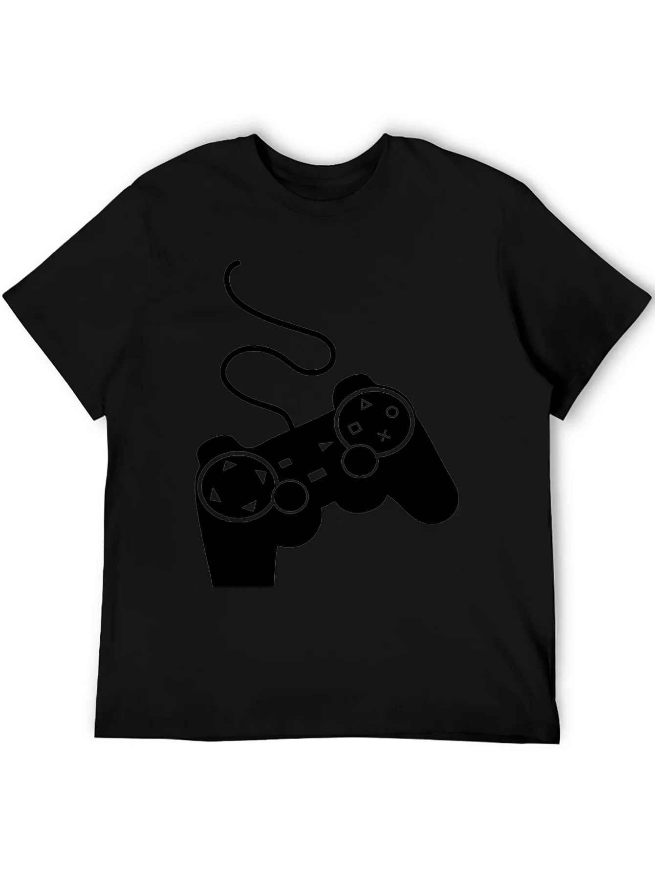 Camiseta Negra Gamer con Dise?o de Mando