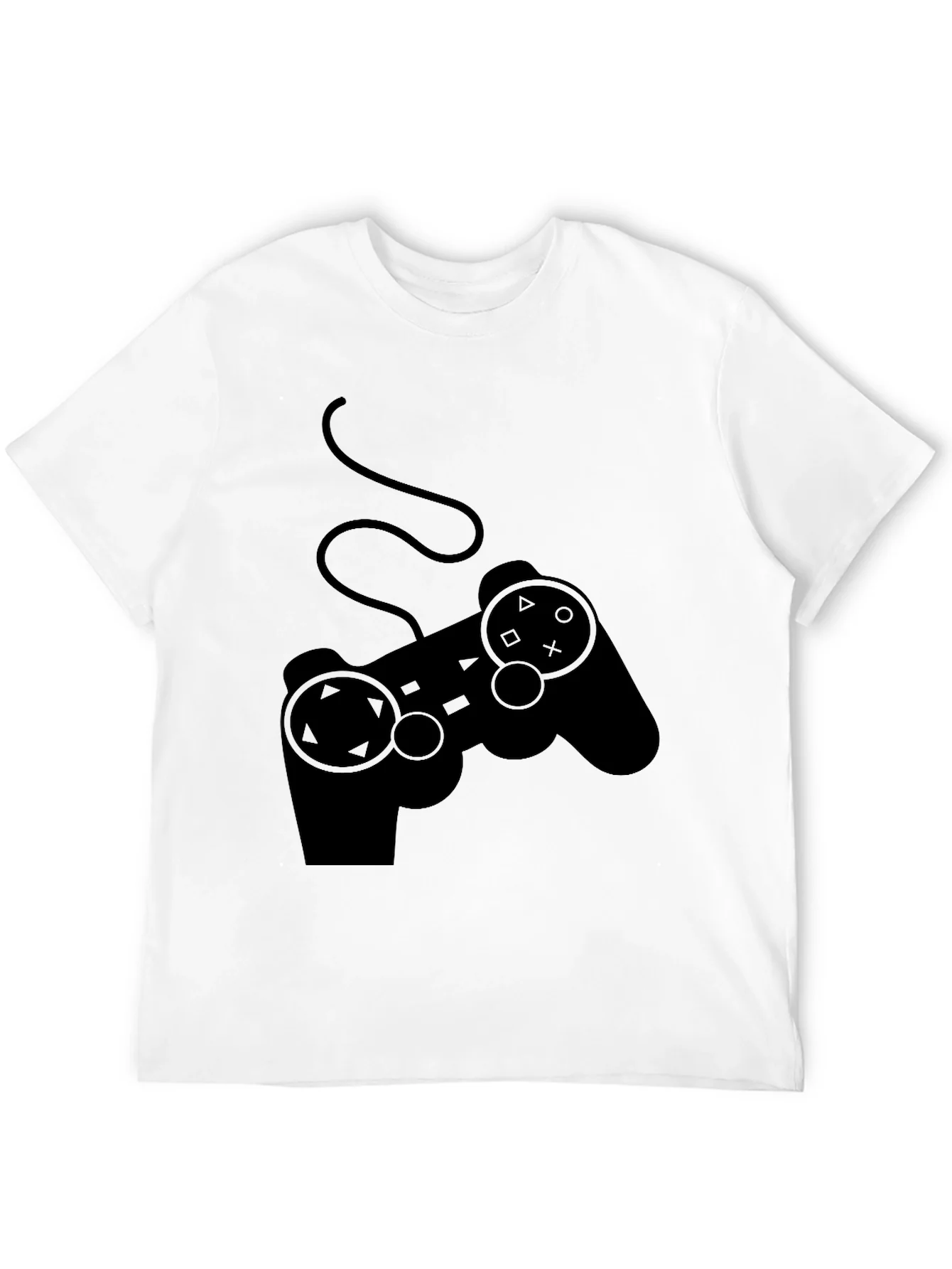 Camiseta Negra Gamer con Dise?o de Mando