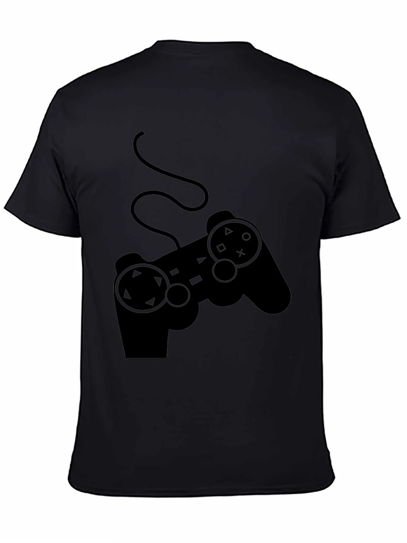 Camiseta Negra Gamer con Dise?o de Mando