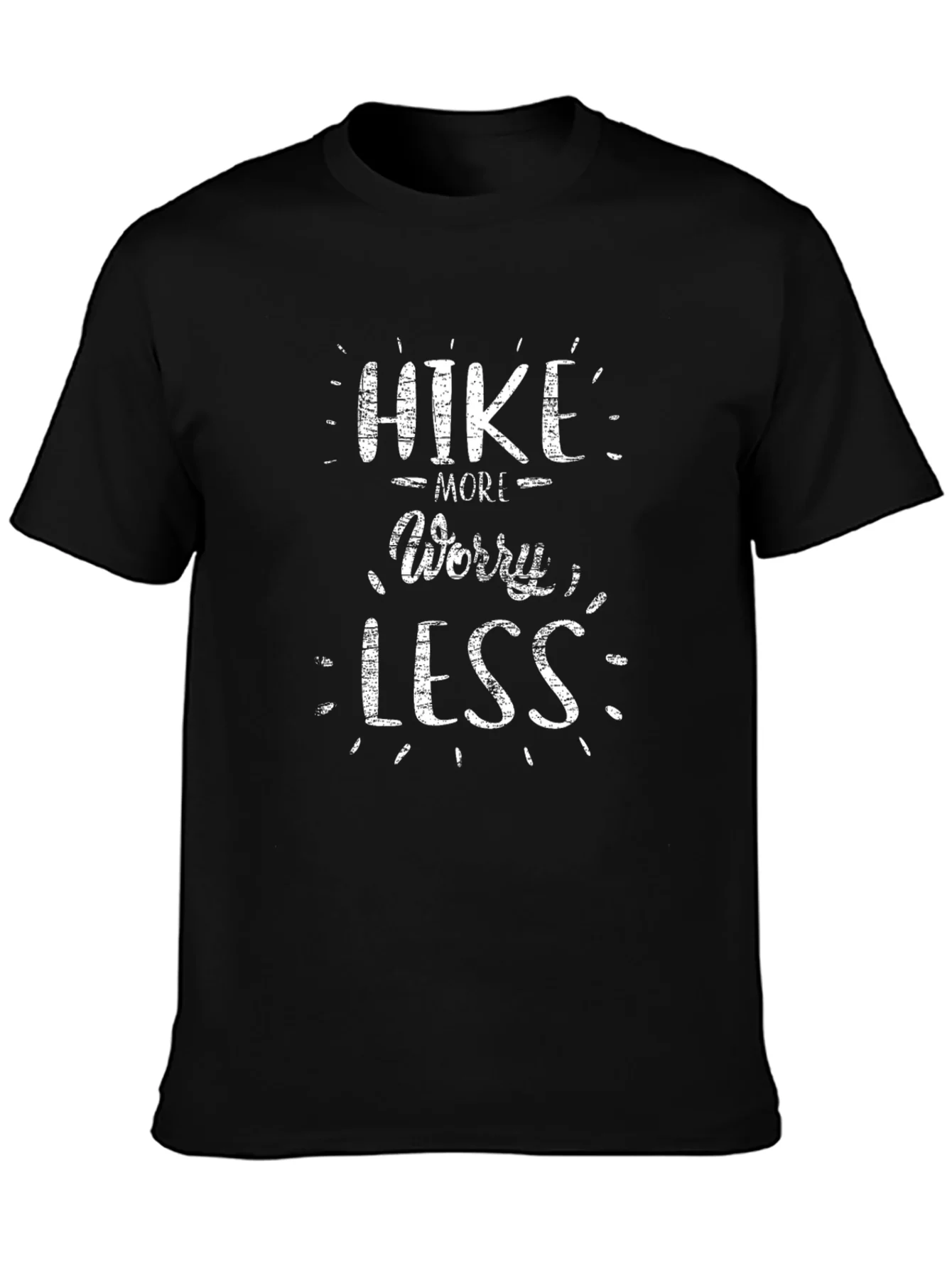 Camiseta Negra Hike More Worry Less