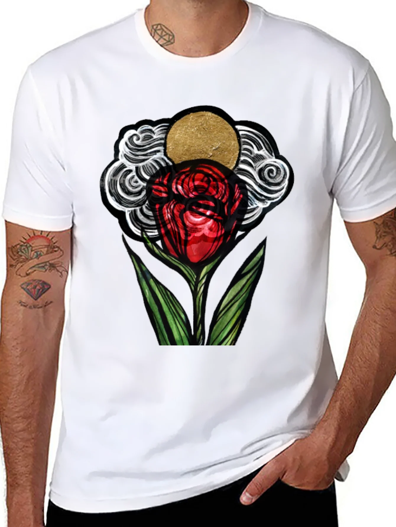 Rebbecca Artistic Rose Graphic T-Shirt