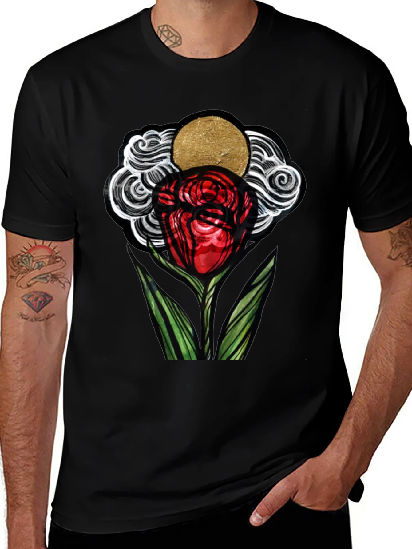 Rebbecca Artistic Rose Graphic T-Shirt