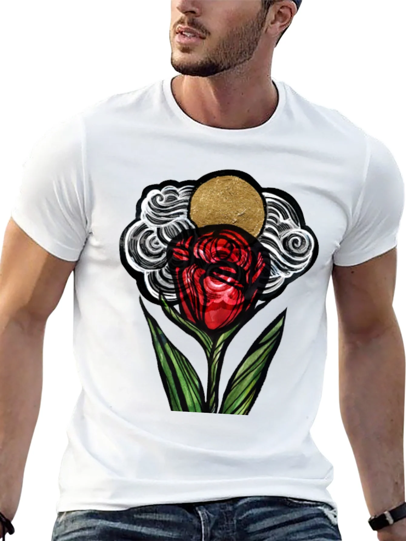 Rebbecca Artistic Rose Graphic T-Shirt