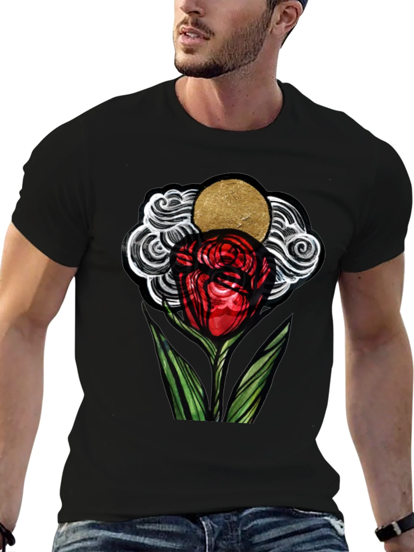 Rebbecca Artistic Rose Graphic T-Shirt