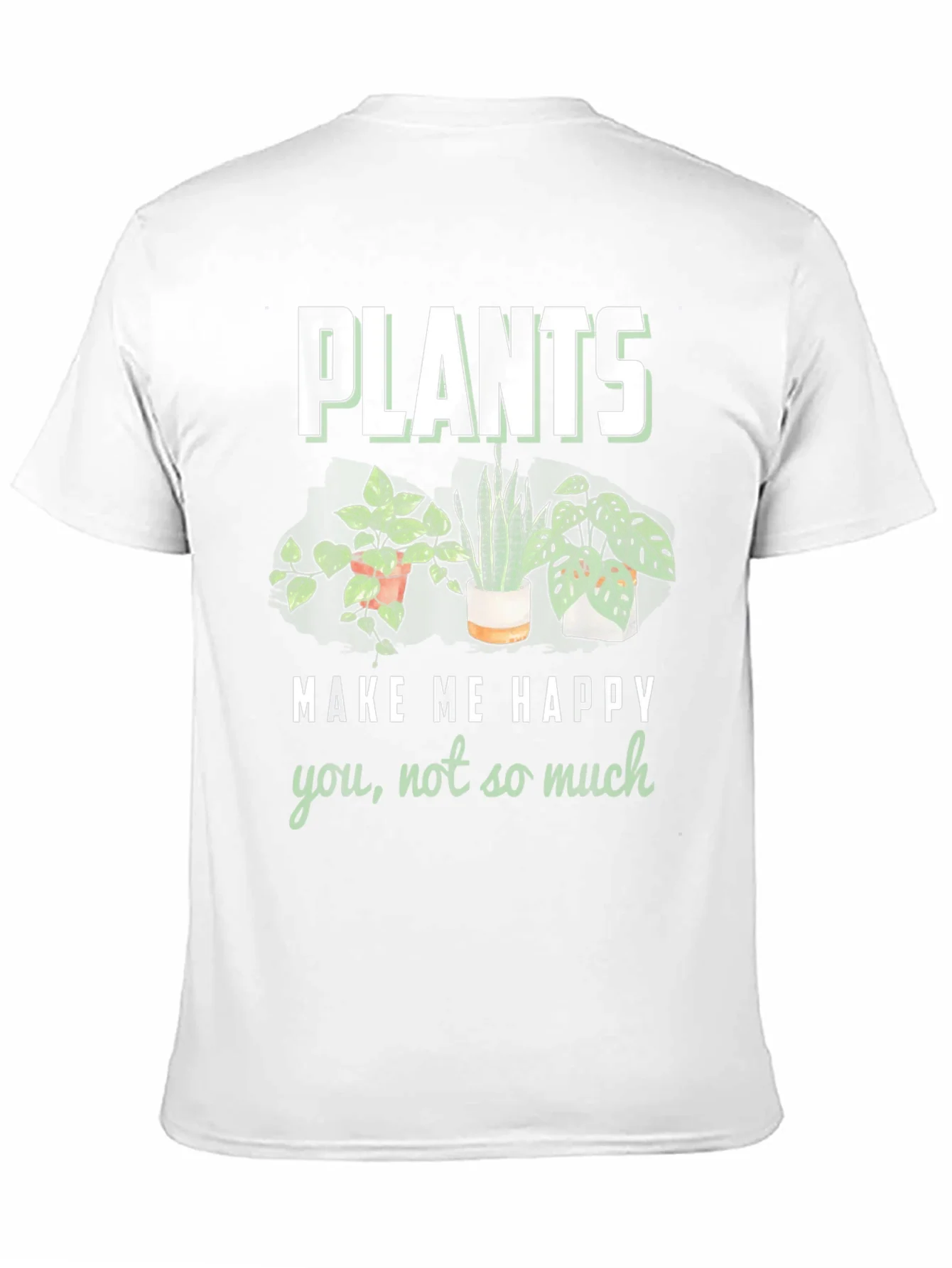 Rebbecca Plants Make Me Happy Graphic T-Shirt