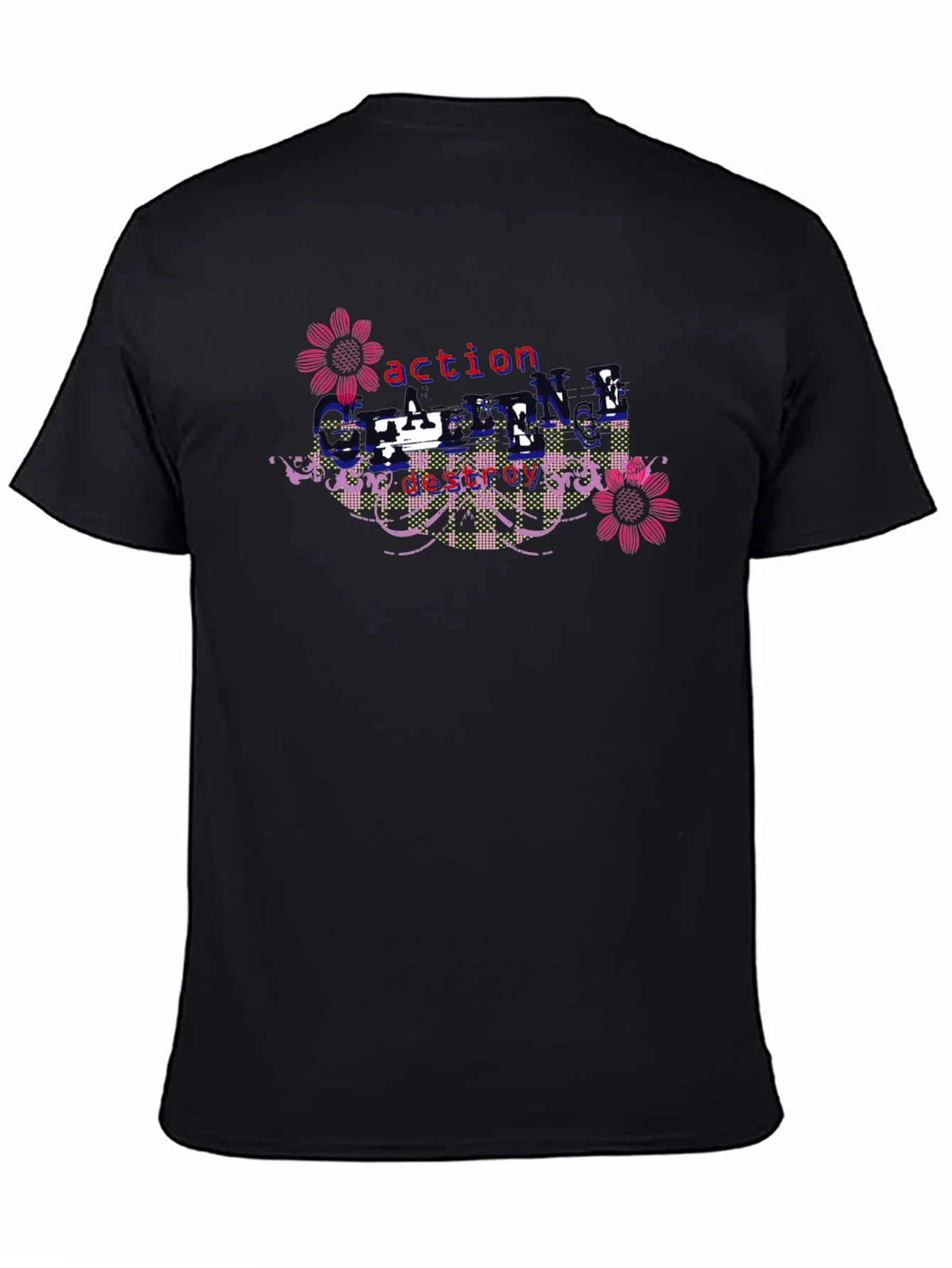 Rebbecca Action Destroy Cycle Black Graphic T-Shirt