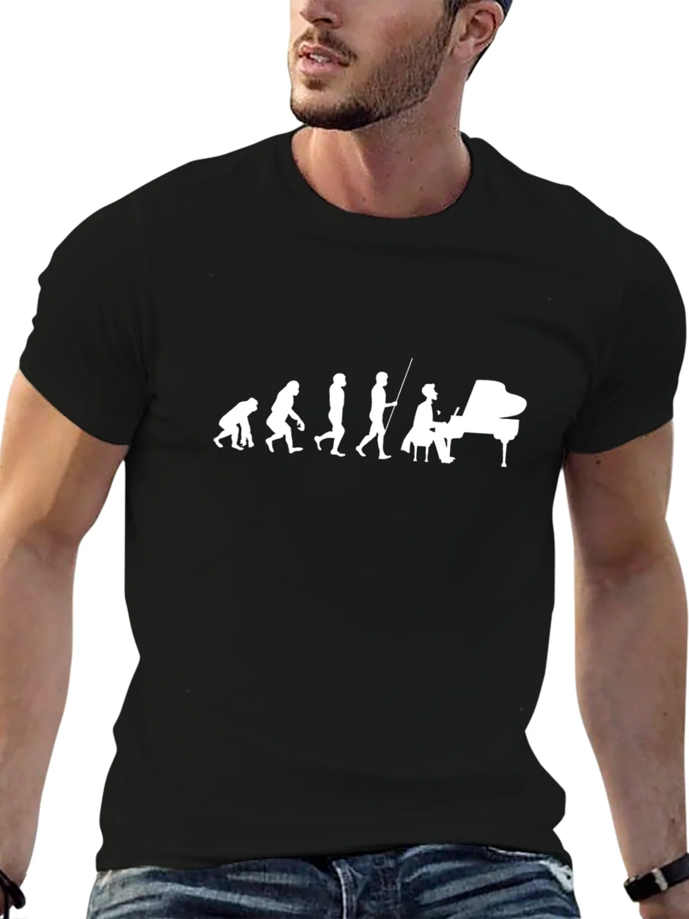 Rebbecca Evolution of Piano Player Tee