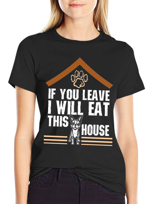 Rebbecca Funny Dog Eat House T-Shirt