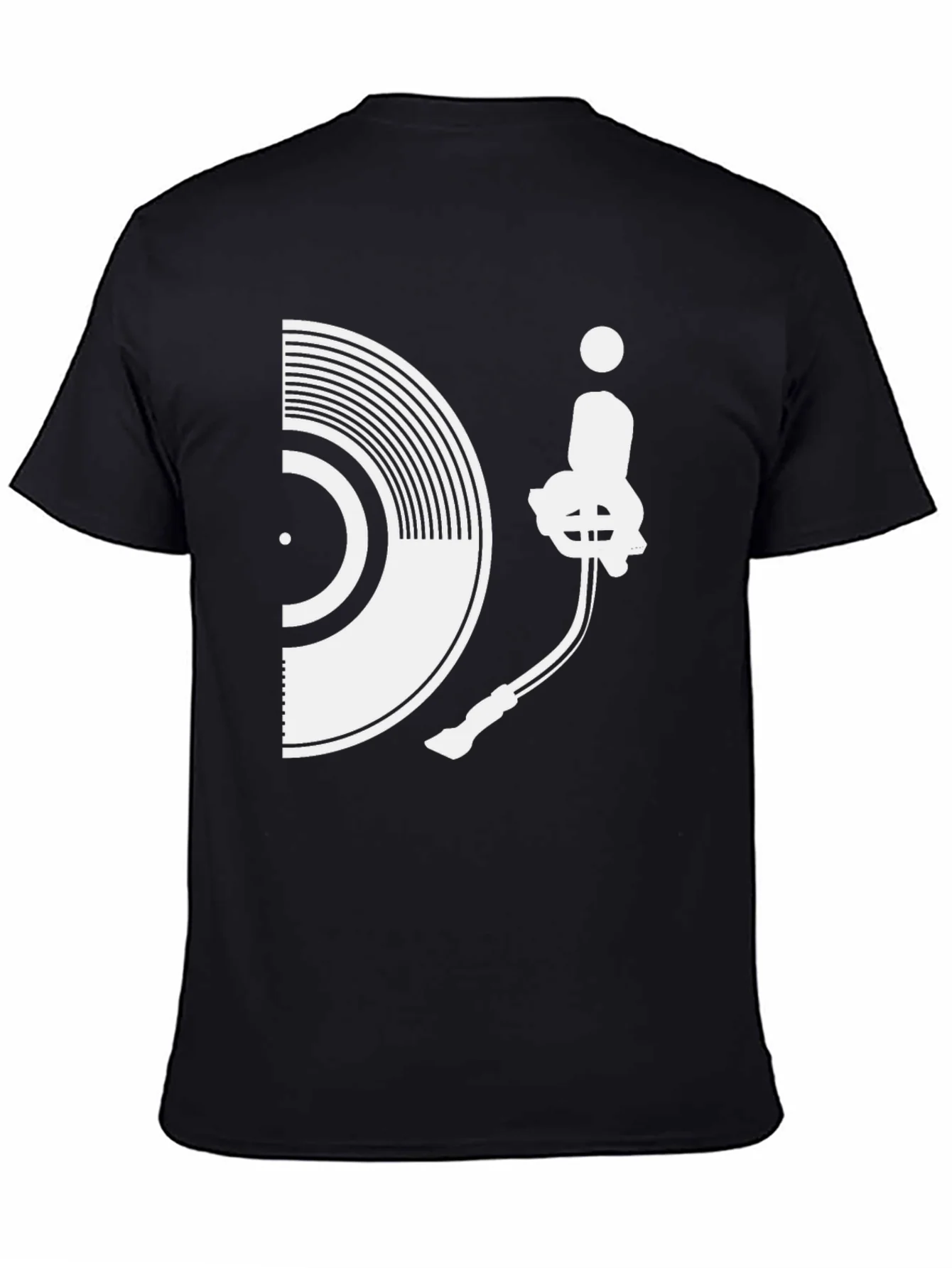 Camiseta Hombre Dise?o Tocadiscos Vinilo Estilo Casual