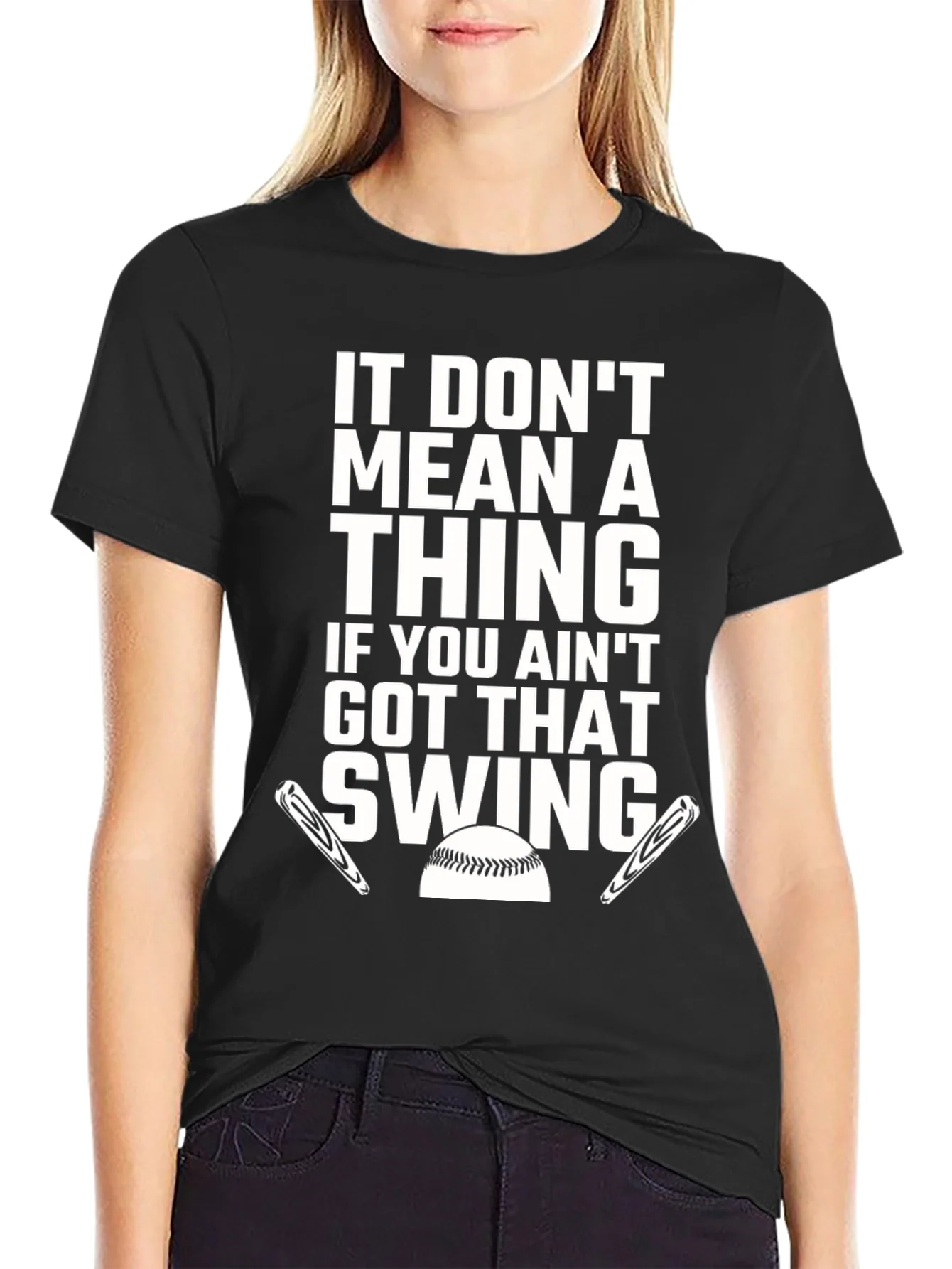 Rebbecca Baseball Swing Graphic T-Shirt
