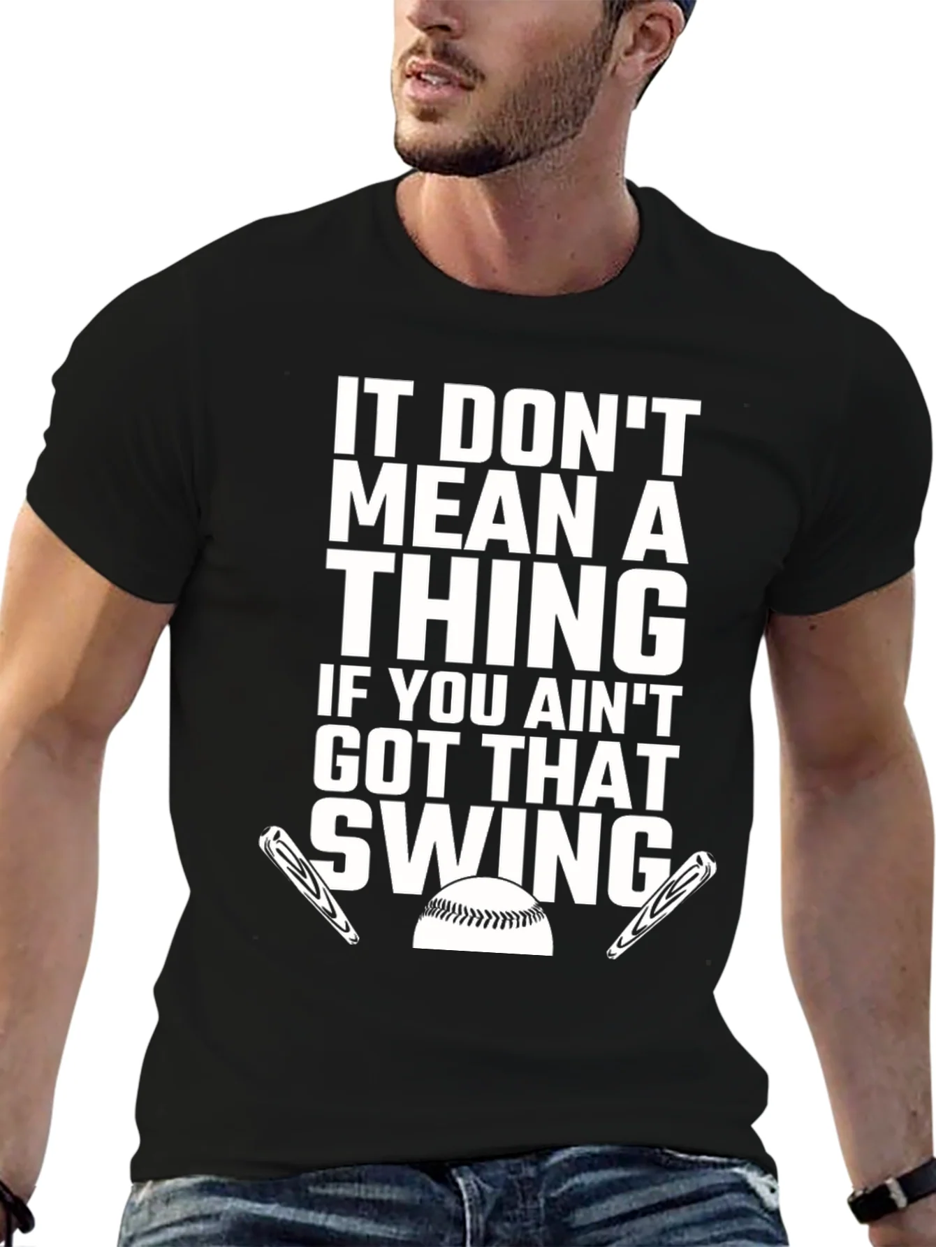 Rebbecca Baseball Swing Graphic T-Shirt