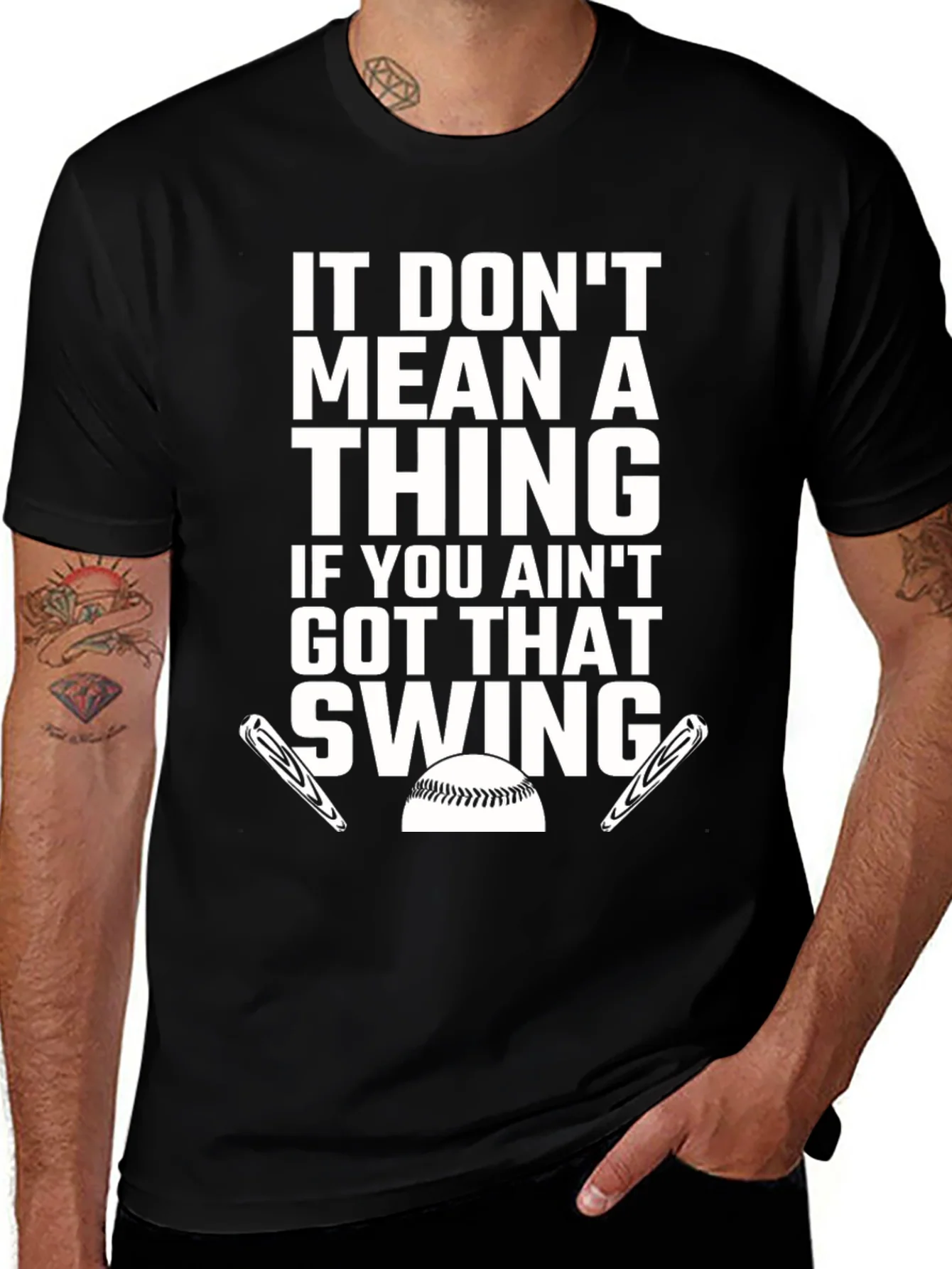 Rebbecca Baseball Swing Graphic T-Shirt