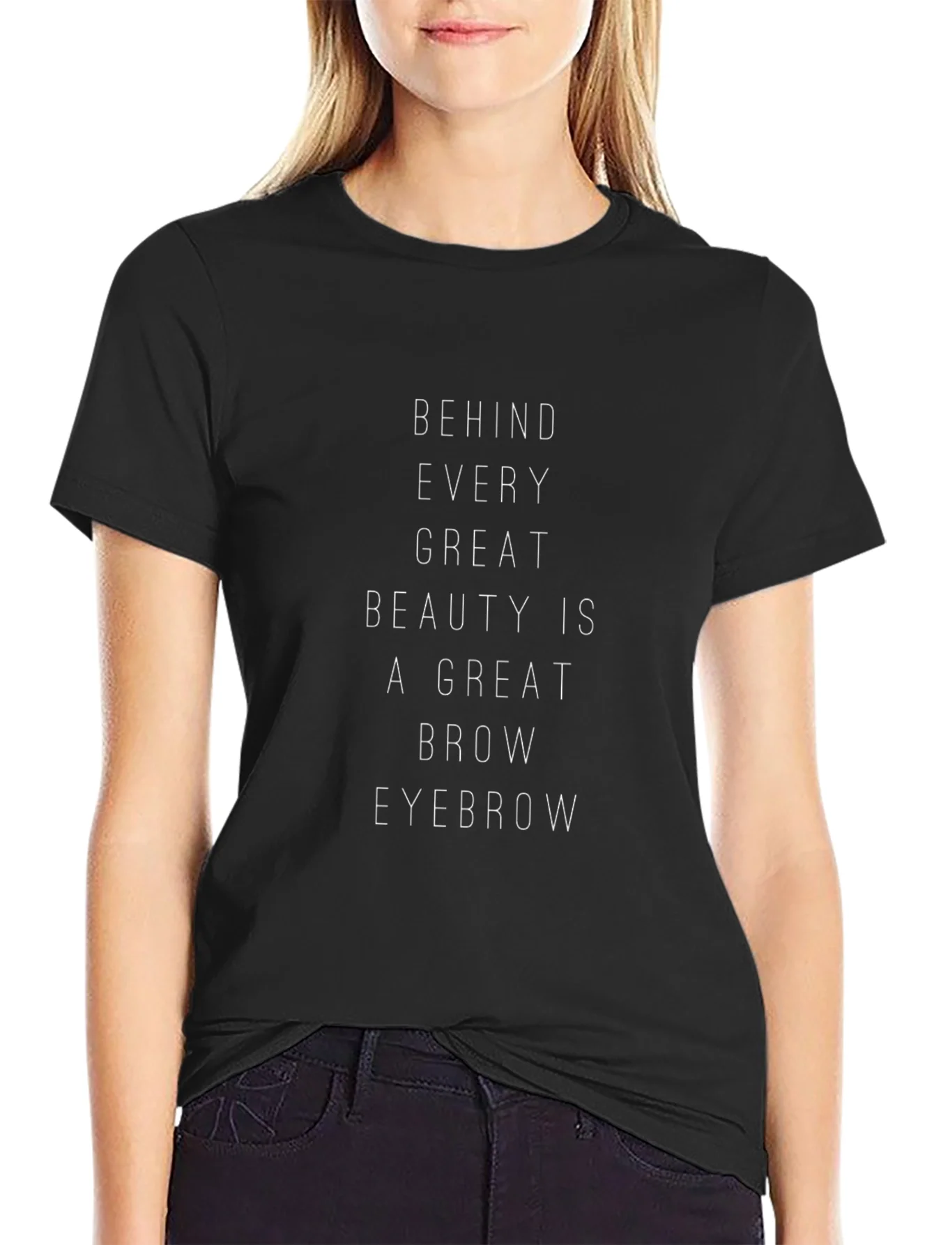 Camiseta Negra Belleza y Cejas