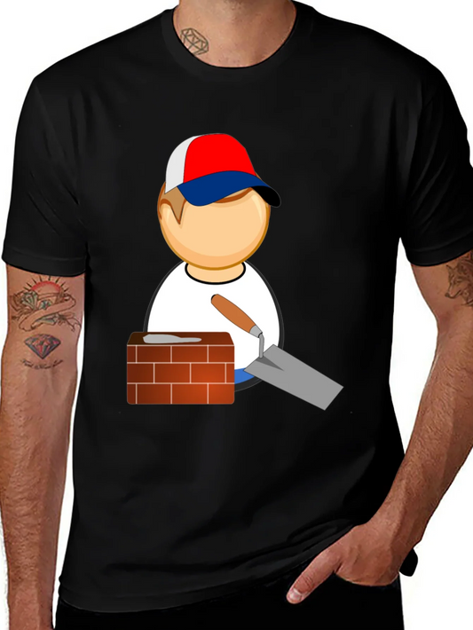 Rebbecca Bricklayer Cartoon Graphic T-Shirt