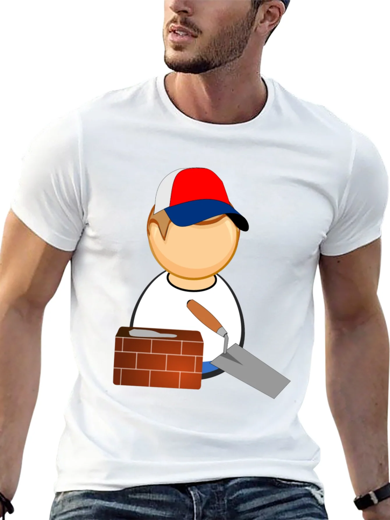 Rebbecca Bricklayer Cartoon Graphic T-Shirt