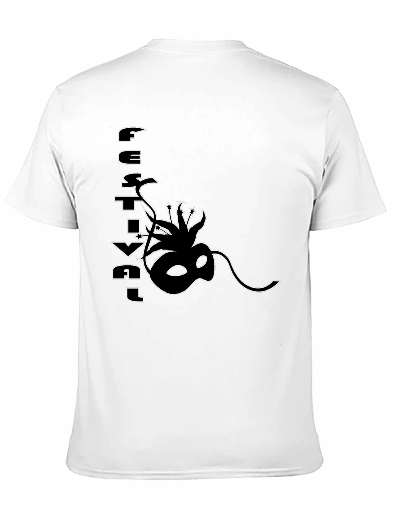 Rebbecca Festival Mask Graphic Black T-Shirt