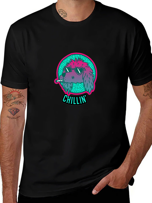 Rebbecca Chillin Dog Graphic Tee - Cool Casual Style