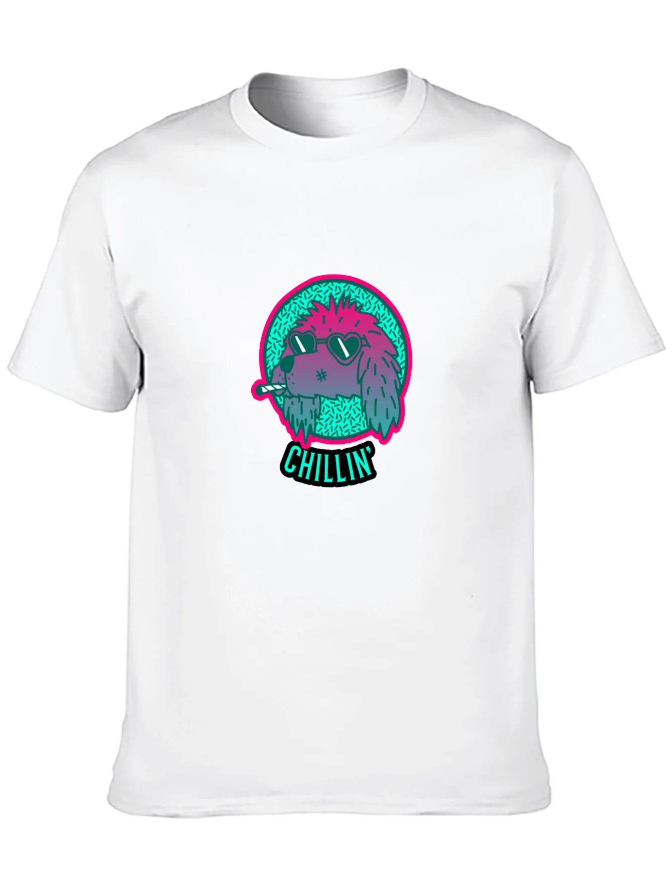 Rebbecca Chillin Dog Graphic Tee - Cool Casual Style