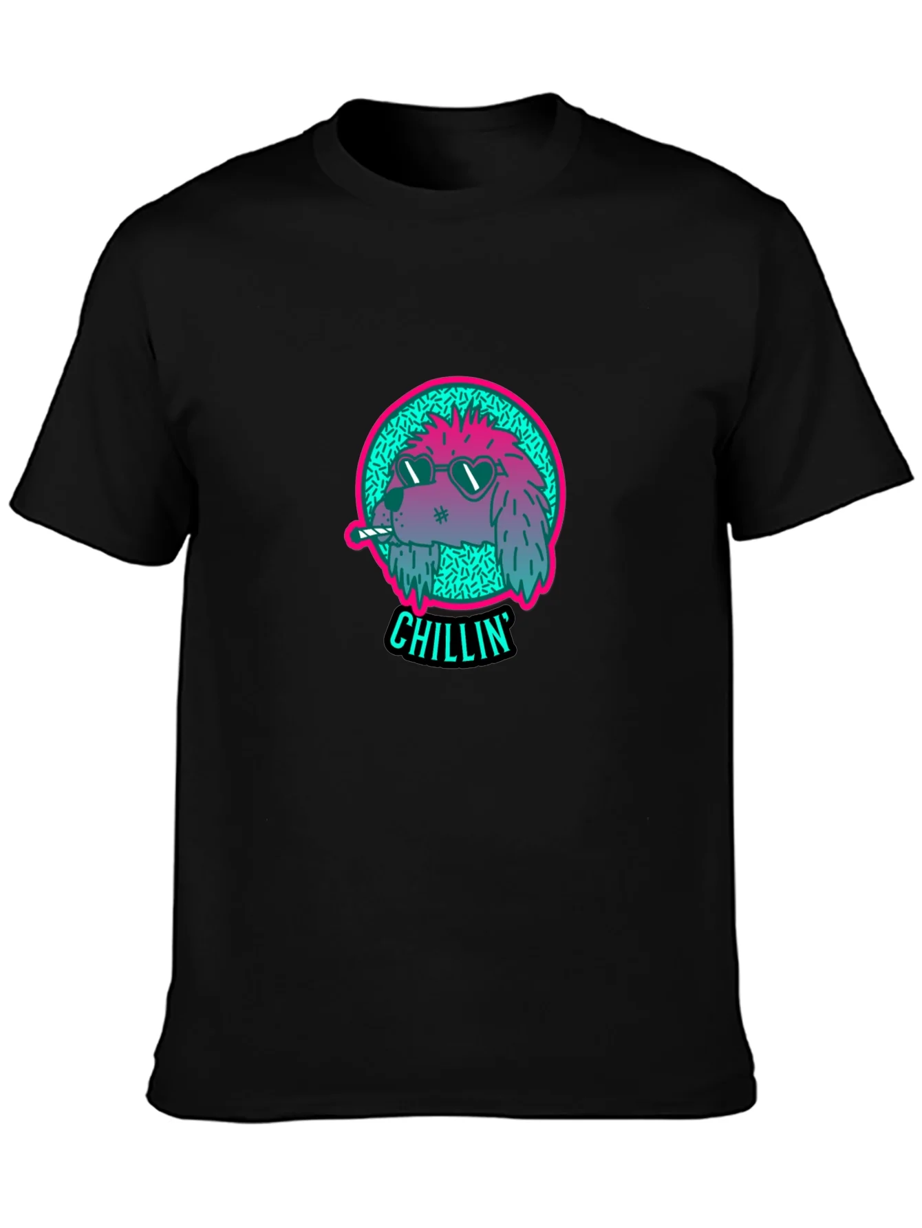 Rebbecca Chillin Dog Graphic Tee - Cool Casual Style