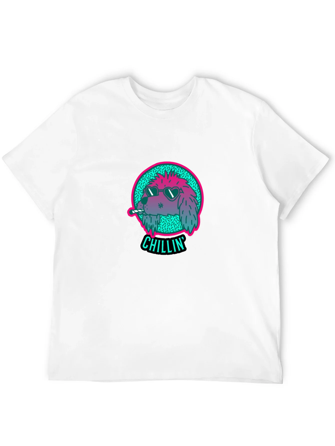 Rebbecca Chillin Dog Graphic Tee - Cool Casual Style
