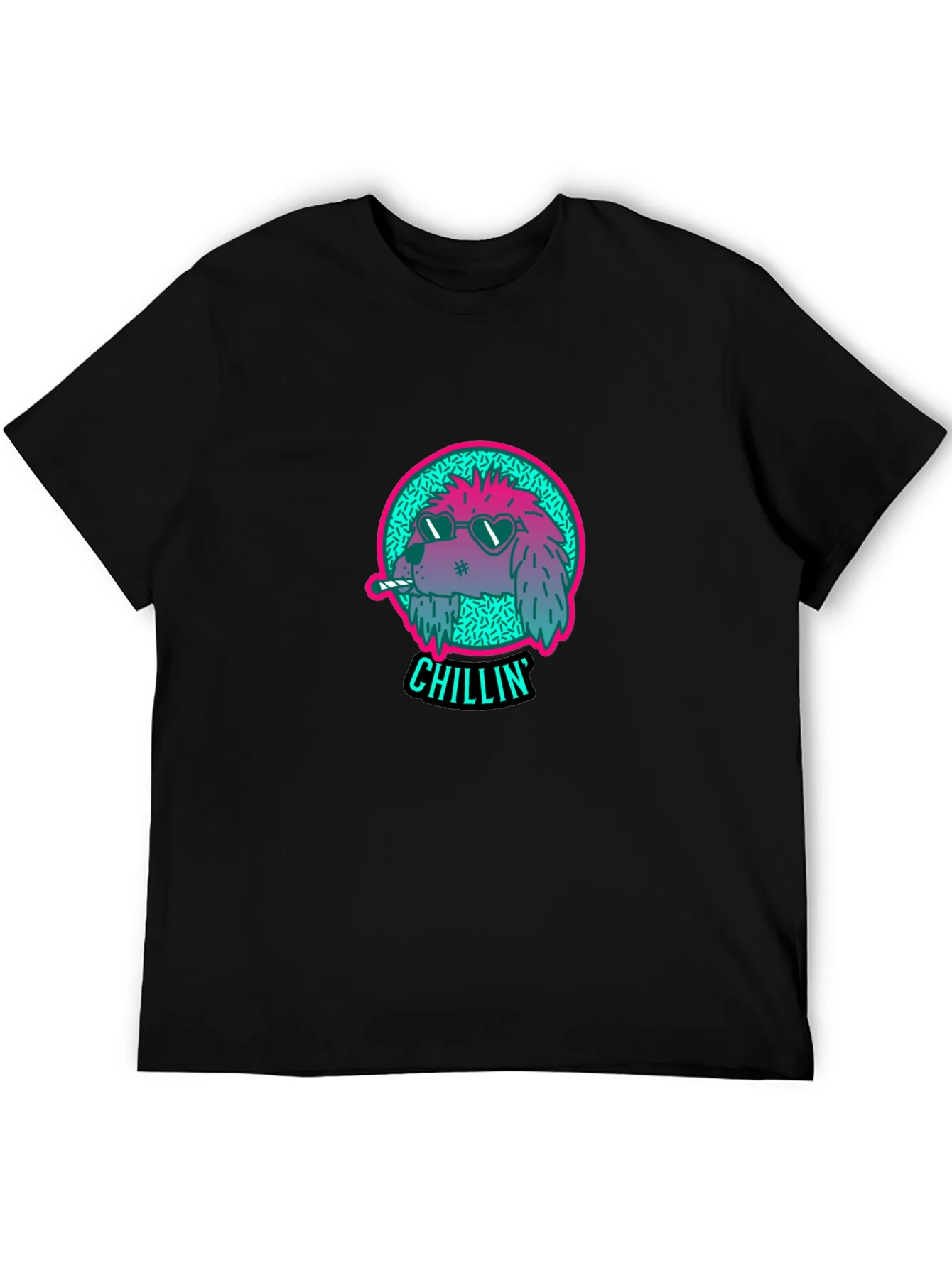 Rebbecca Chillin Dog Graphic Tee - Cool Casual Style
