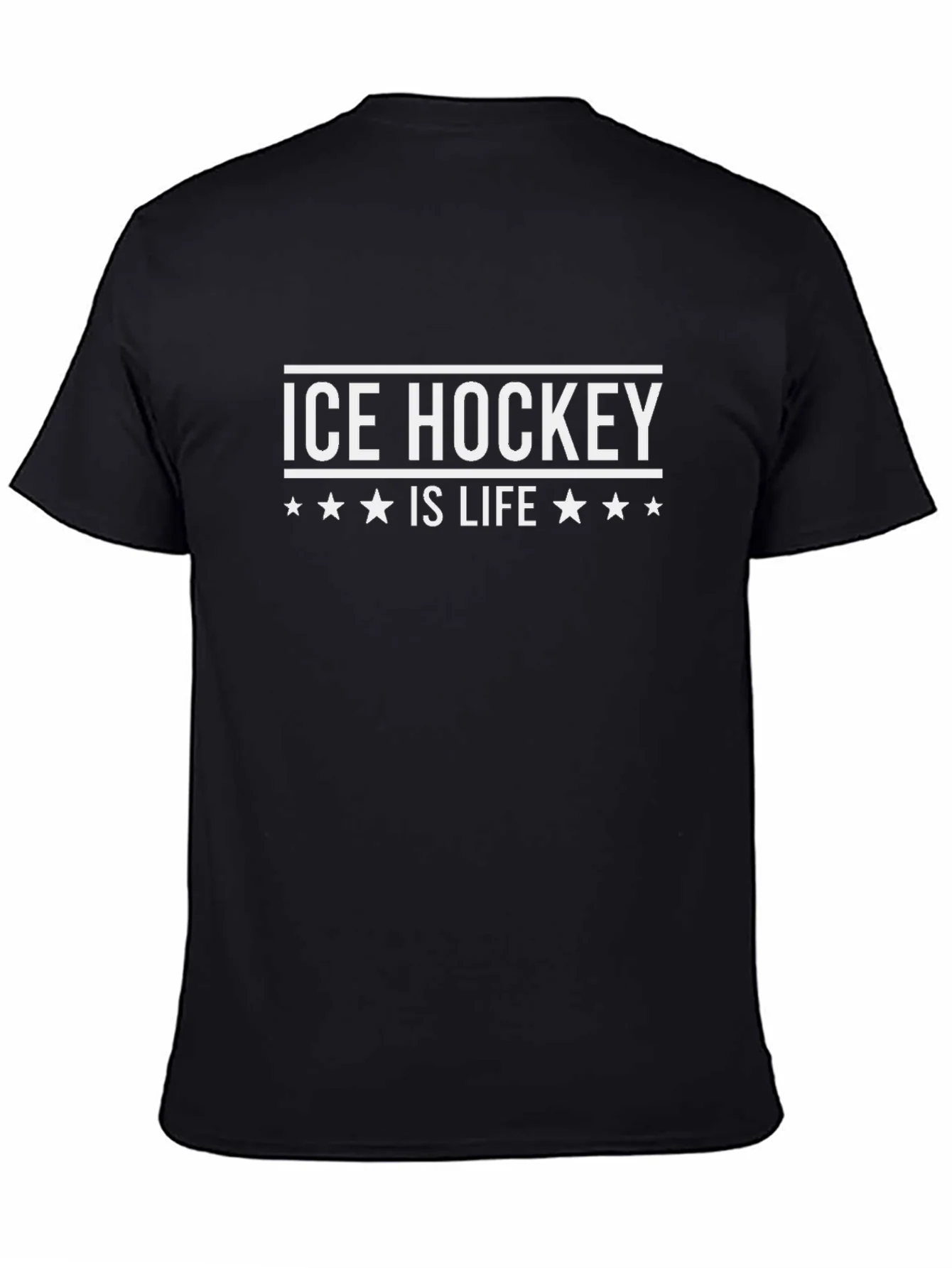Camiseta Negra: Hockey sobre Hielo es Vida