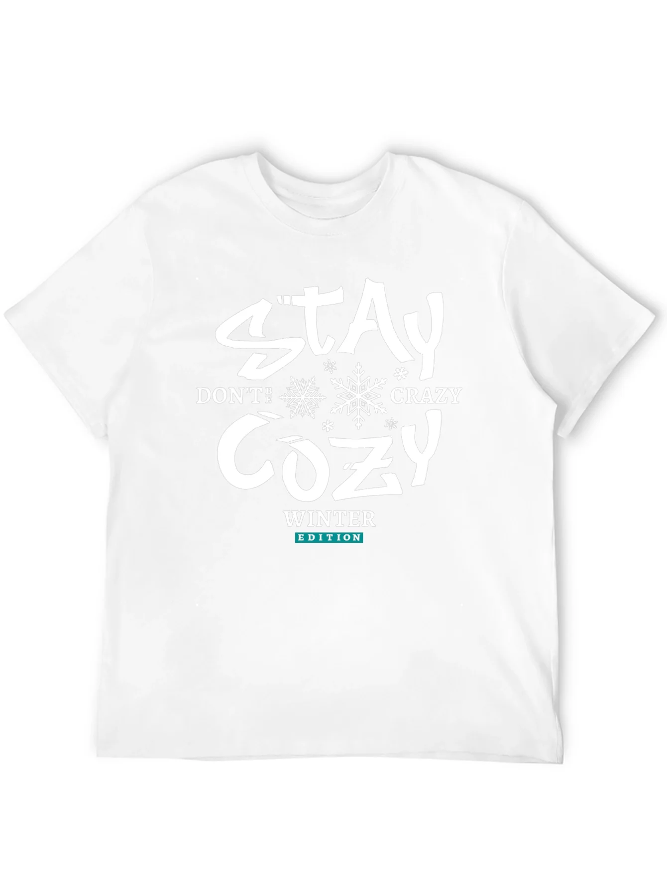 Camiseta Negra Stay Cozy Invierno