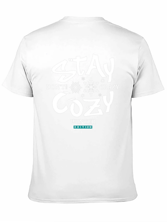 Camiseta Negra Stay Cozy Invierno