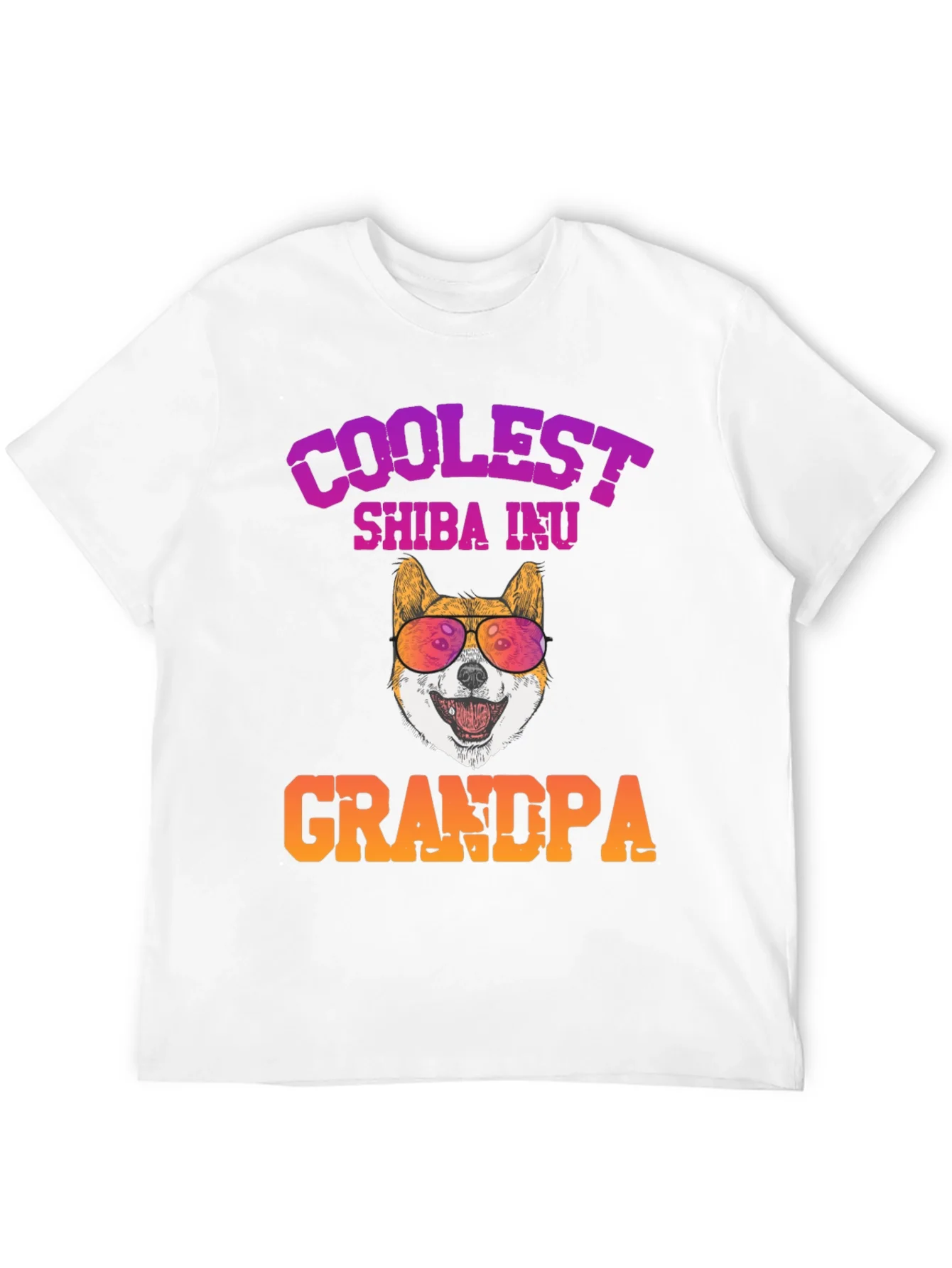 Camiseta Coolest Shiba Inu Grandpa
