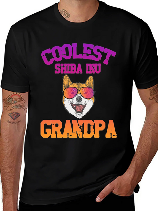 Camiseta Coolest Shiba Inu Grandpa