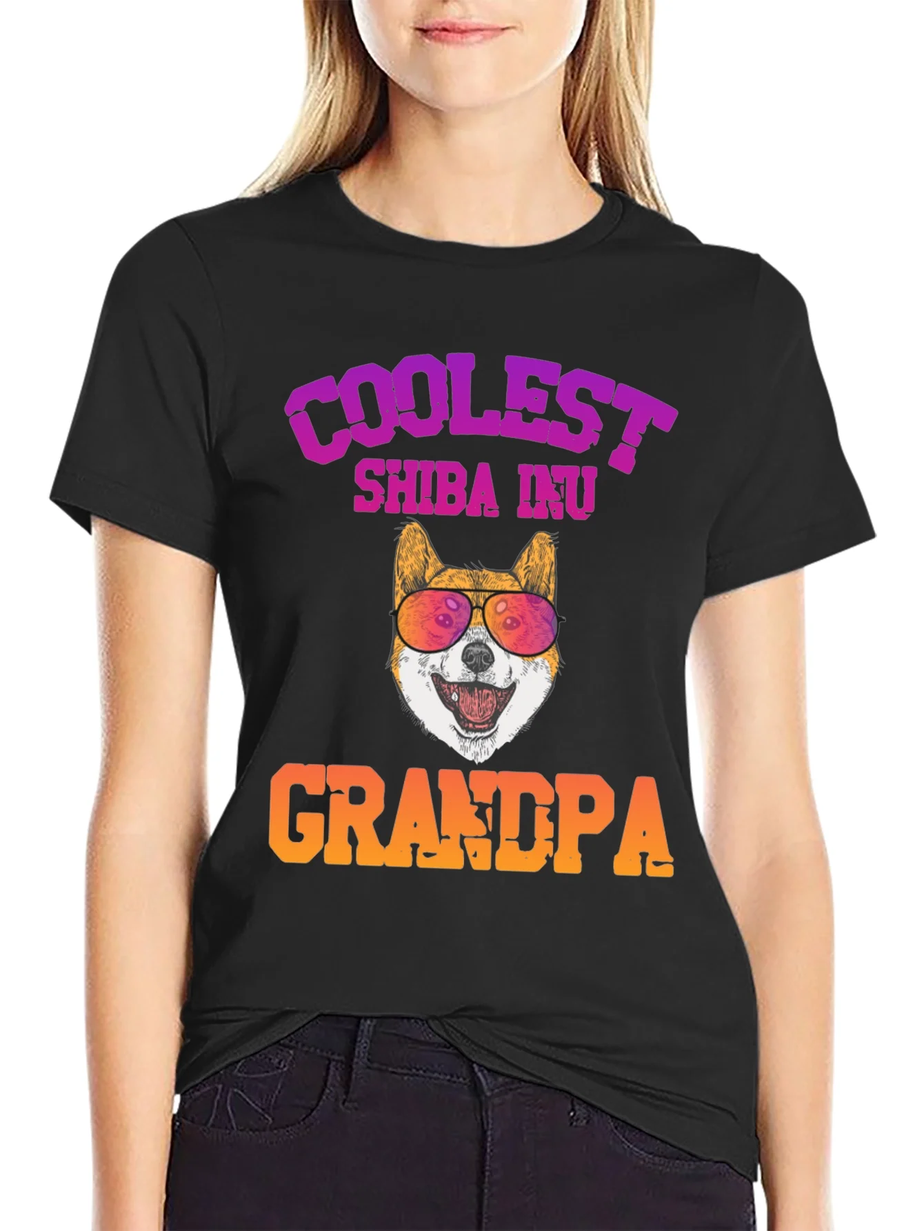 Camiseta Coolest Shiba Inu Grandpa