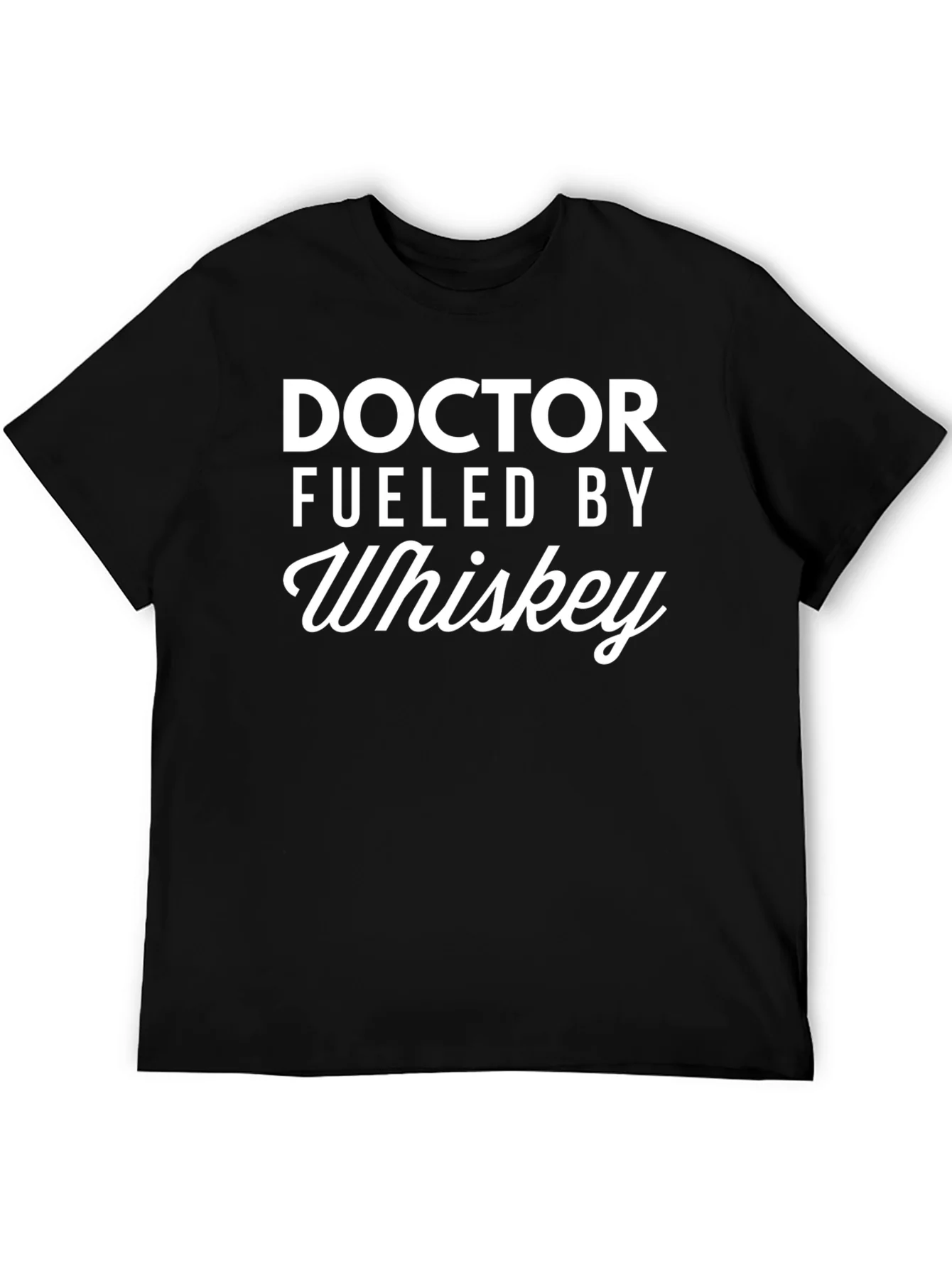 Camiseta Negra Doctor Fueled By Whiskey