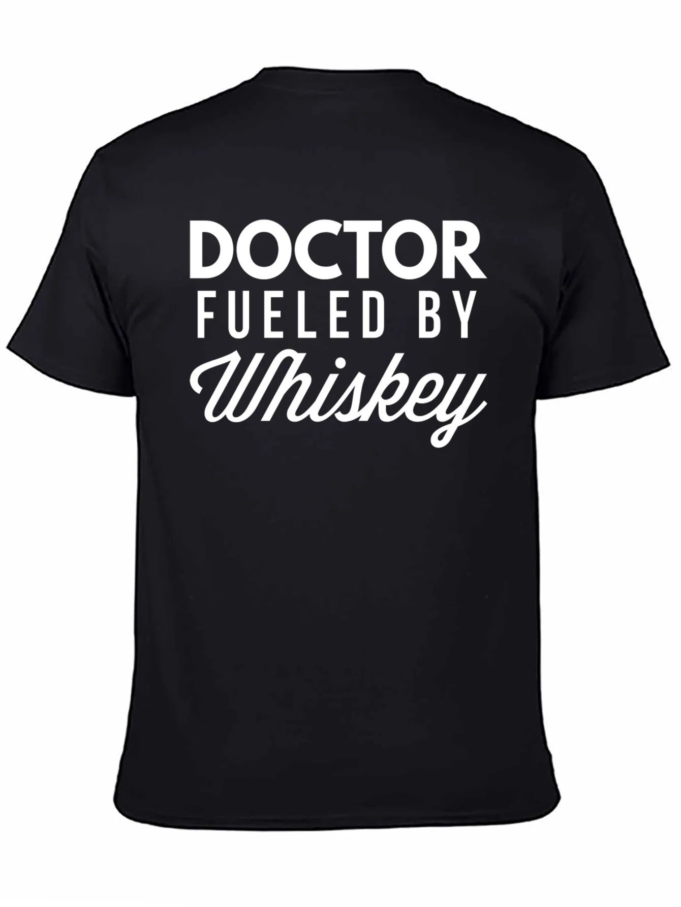 Camiseta Negra Doctor Fueled By Whiskey