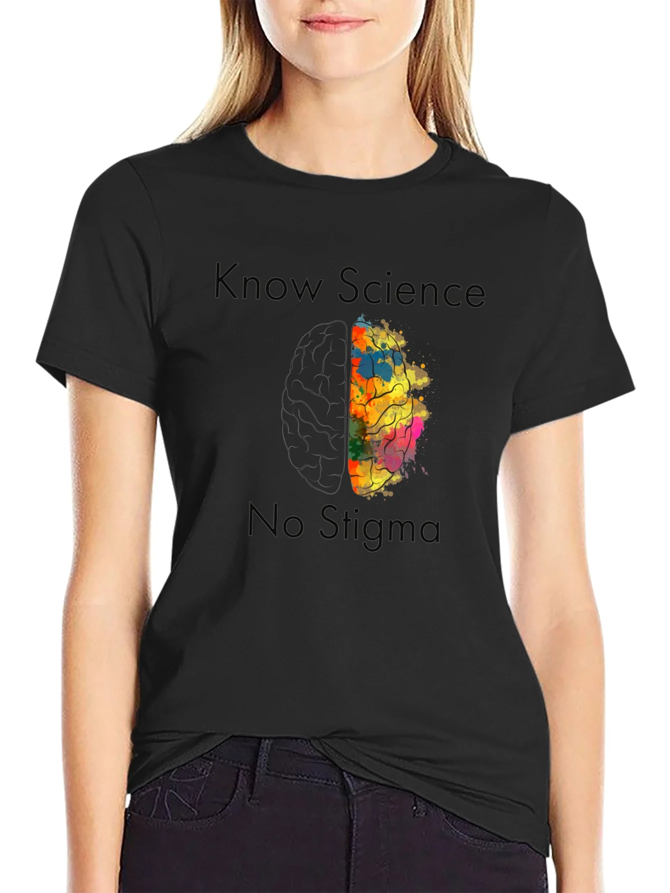 Rebbecca Know Science No Stigma Brain Graphic Tee