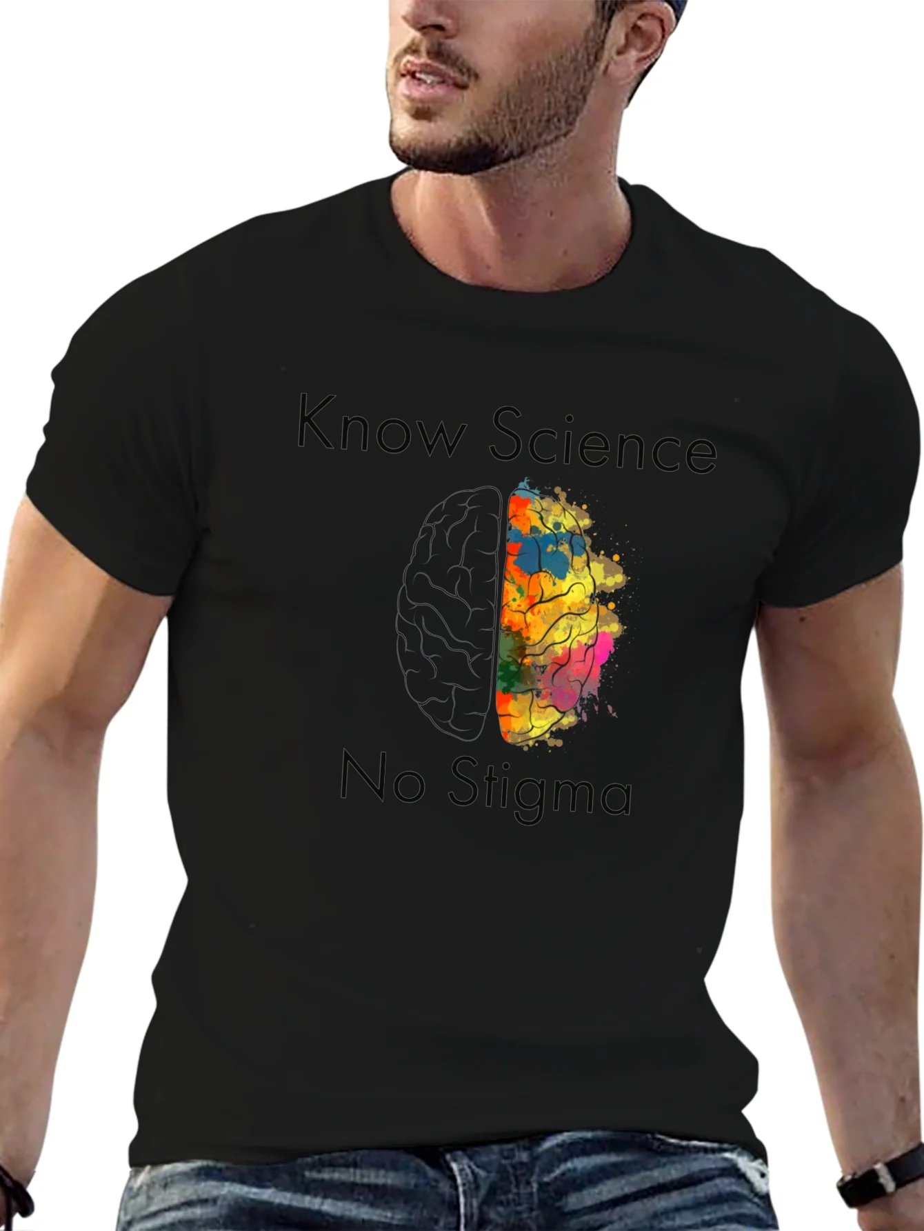Rebbecca Know Science No Stigma Brain Graphic Tee