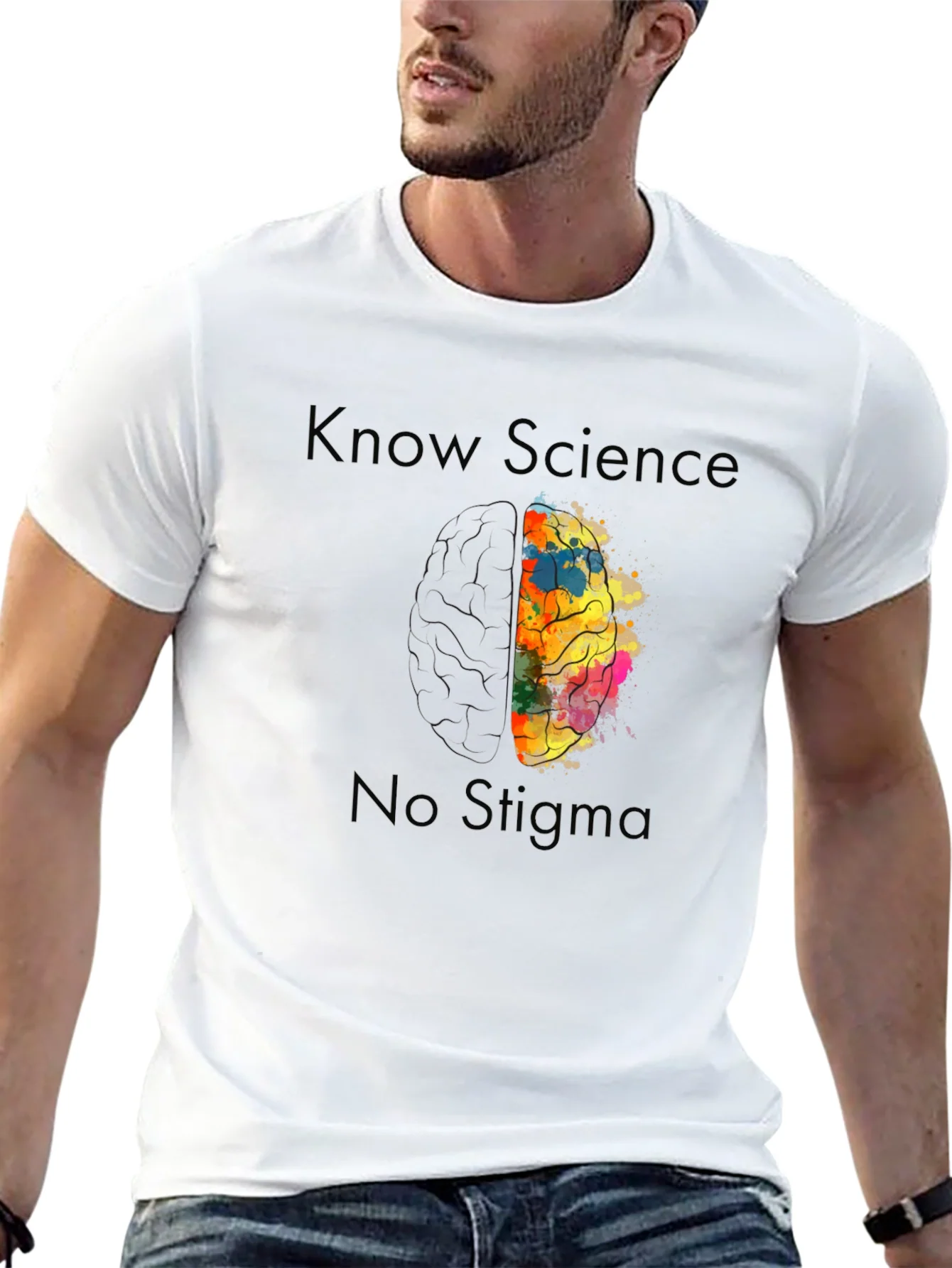 Rebbecca Know Science No Stigma Brain Graphic Tee