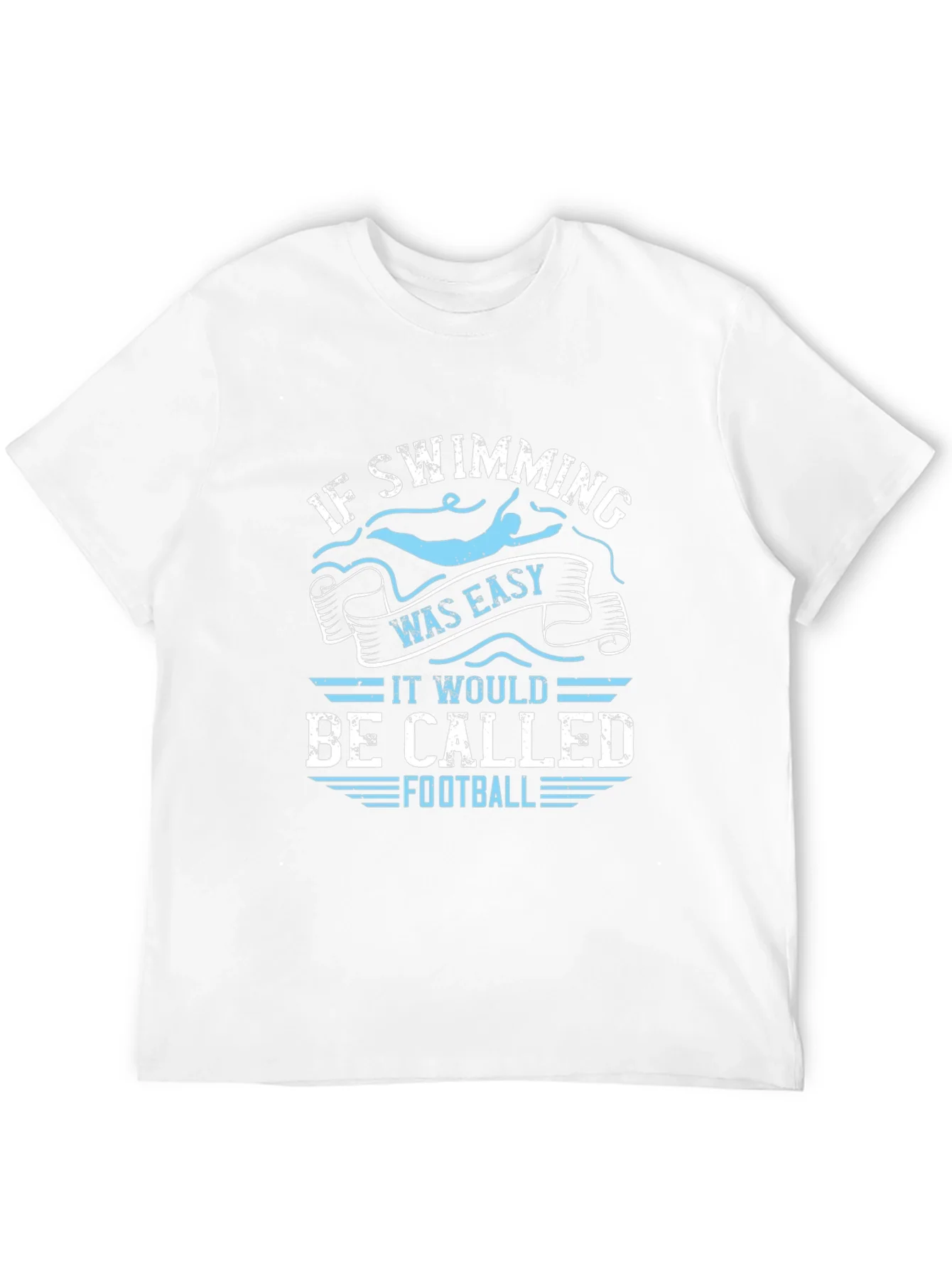 Rebbecca Funny Swimming T-Shirt: If Swimming Was Easy Football