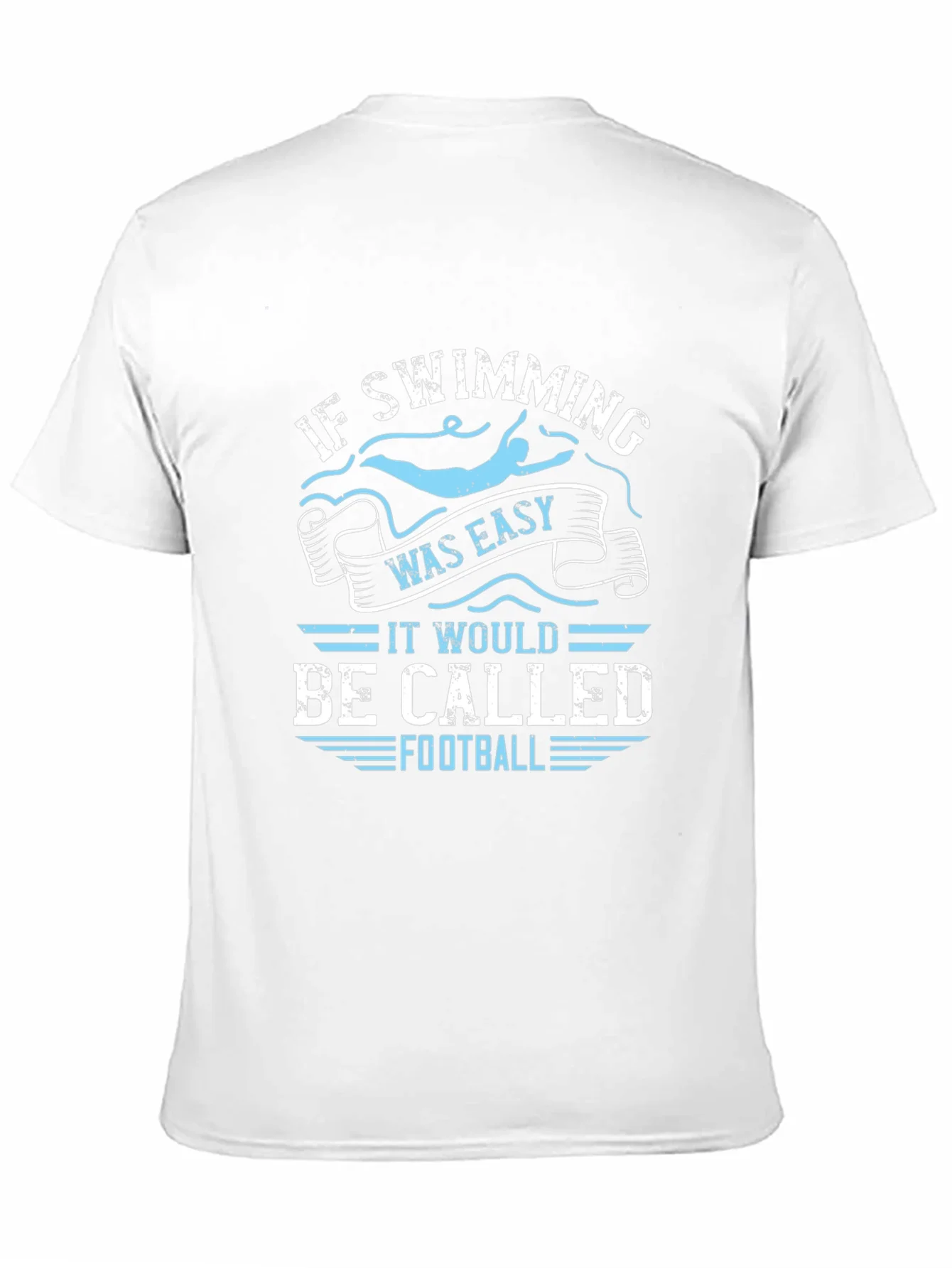 Rebbecca Funny Swimming T-Shirt: If Swimming Was Easy Football