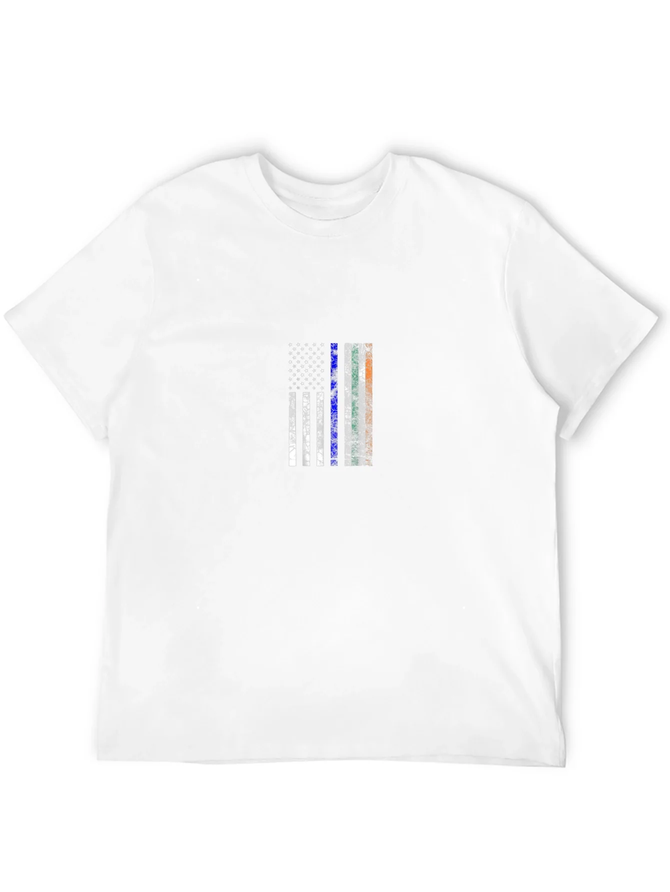 Camiseta Negra con Dise?o de Bandera Patri¨®tica