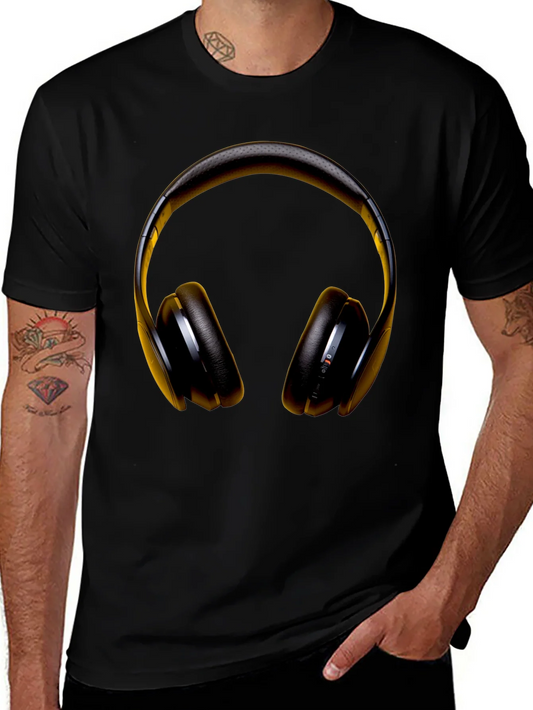 Rebbecca Headphone Graphic Black T-Shirt