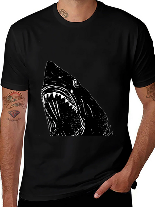 Rebbecca Shark Graphic T-Shirt - Black Cotton Tee