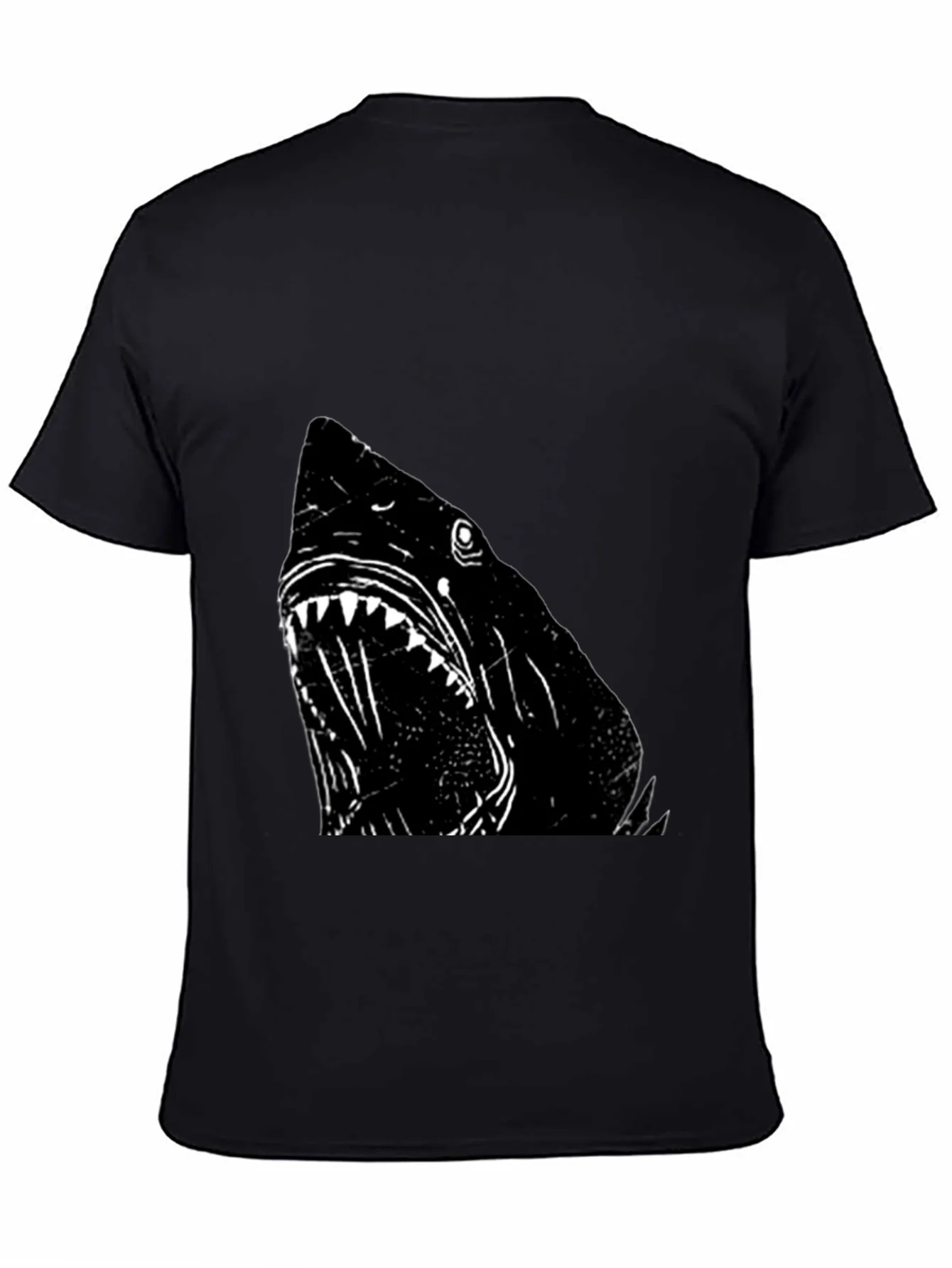 Rebbecca Shark Graphic T-Shirt - Black Cotton Tee