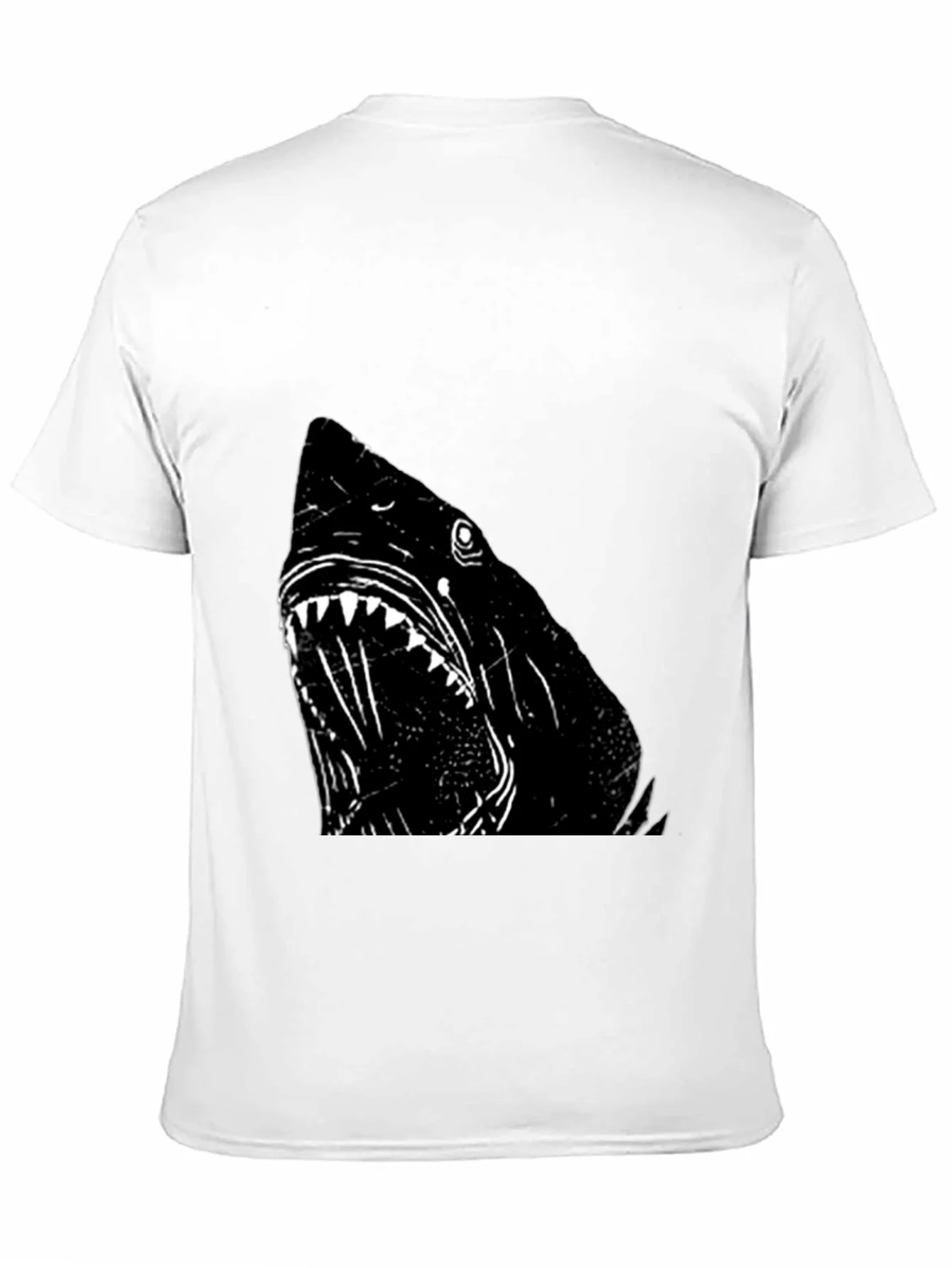 Rebbecca Shark Graphic T-Shirt - Black Cotton Tee