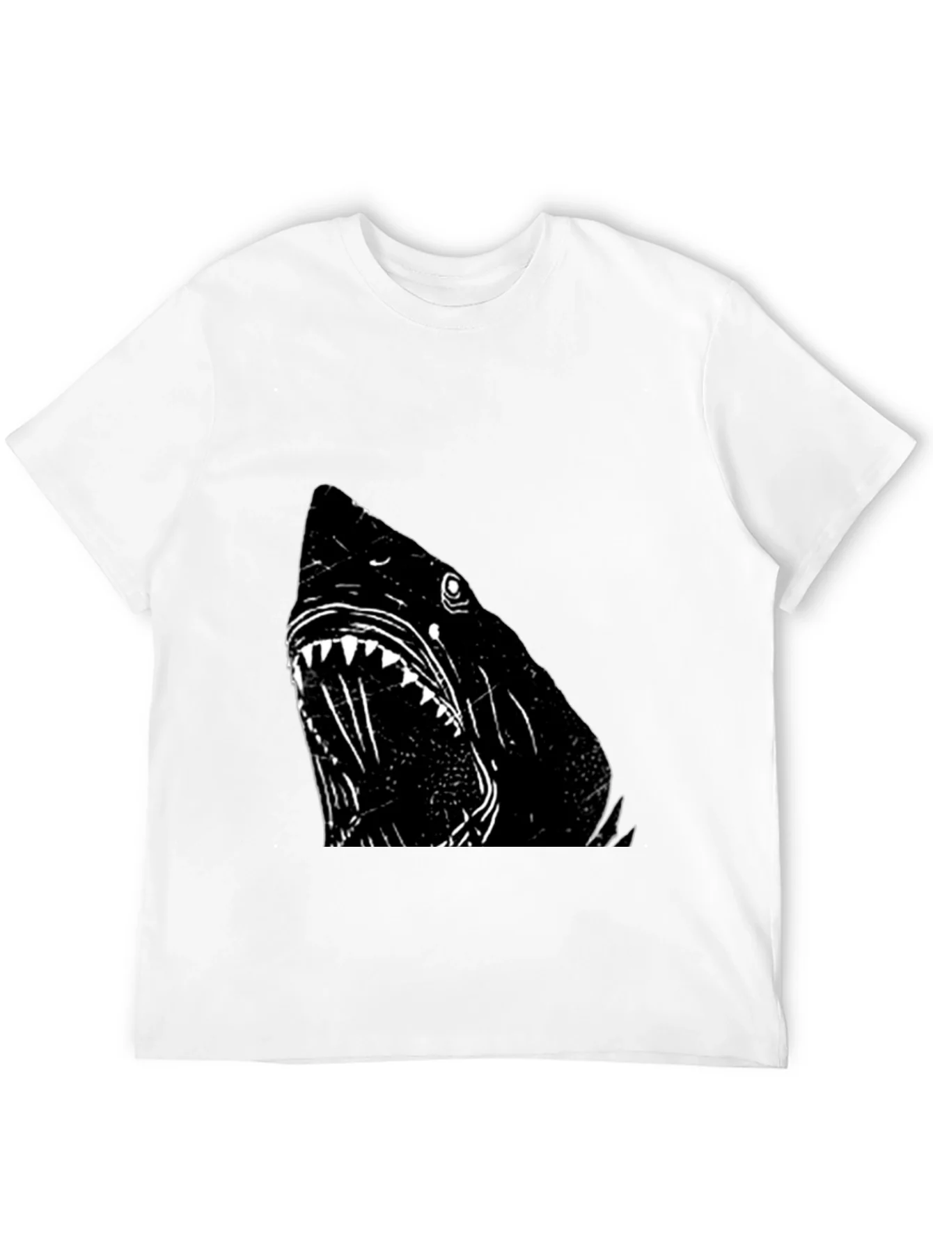Rebbecca Shark Graphic T-Shirt - Black Cotton Tee
