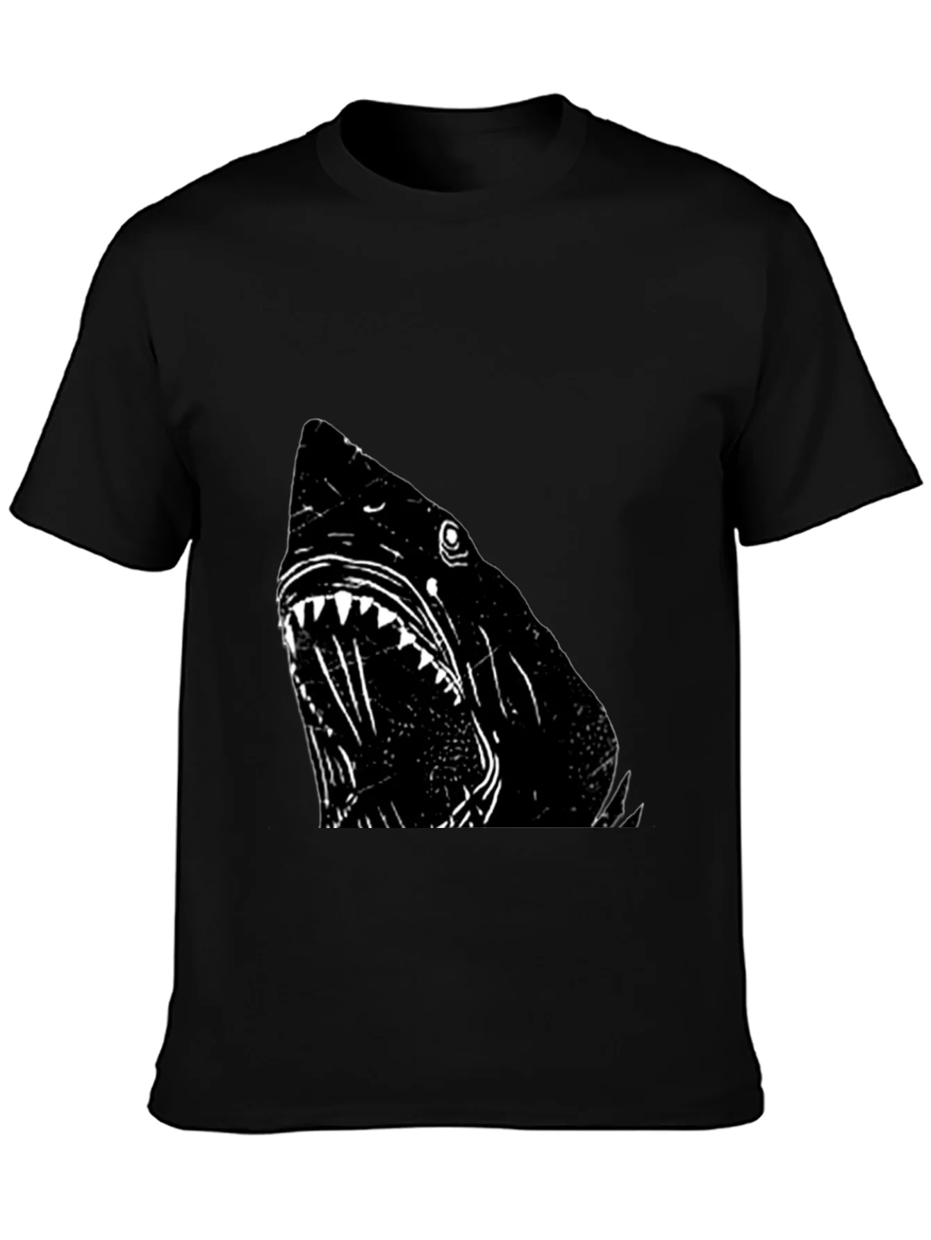 Rebbecca Shark Graphic T-Shirt - Black Cotton Tee