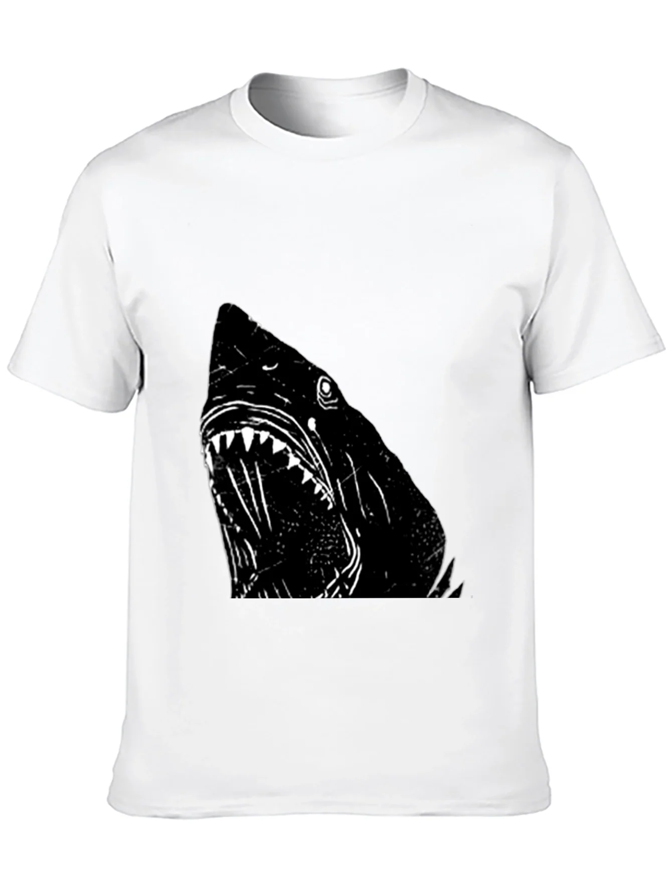 Rebbecca Shark Graphic T-Shirt - Black Cotton Tee