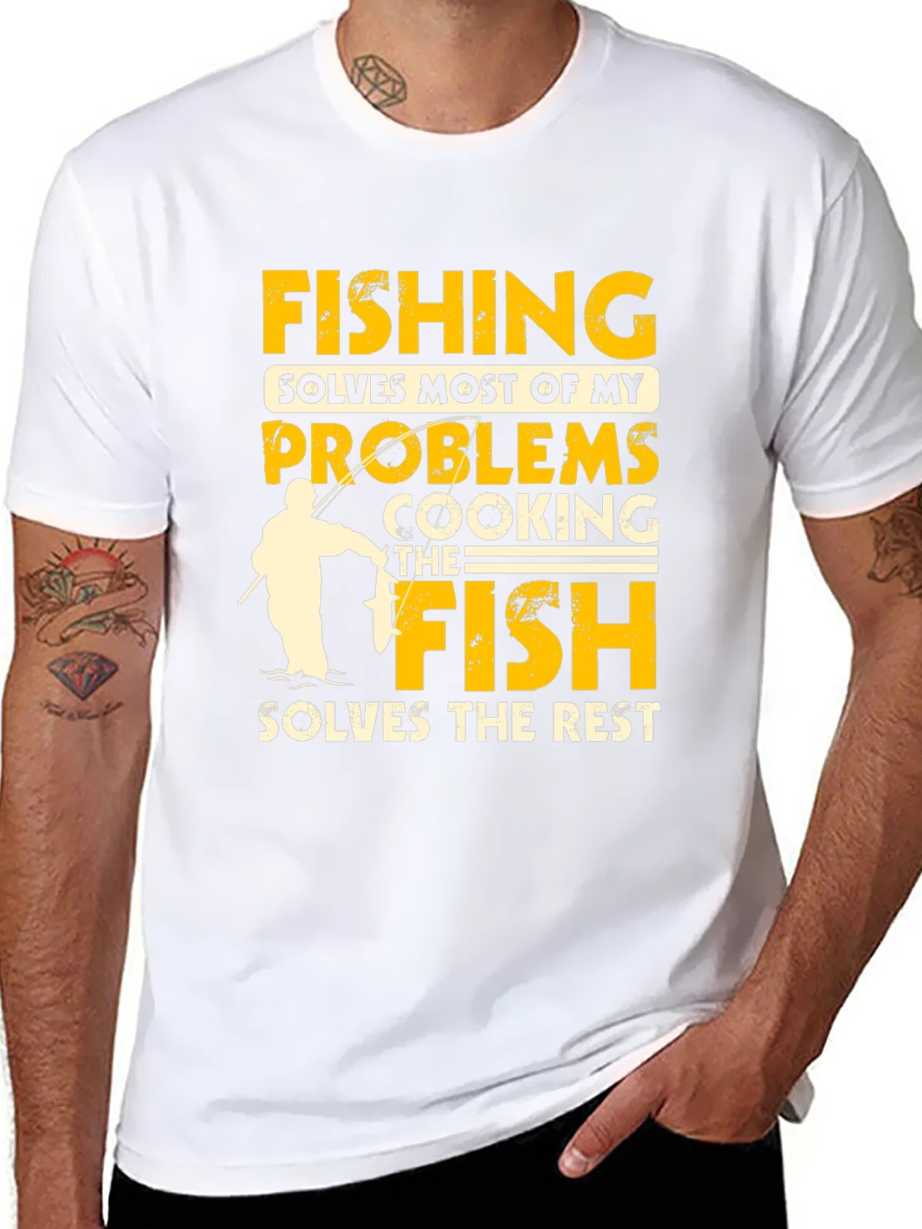 Rebbecca Fishing Solves Problems T-Shirt